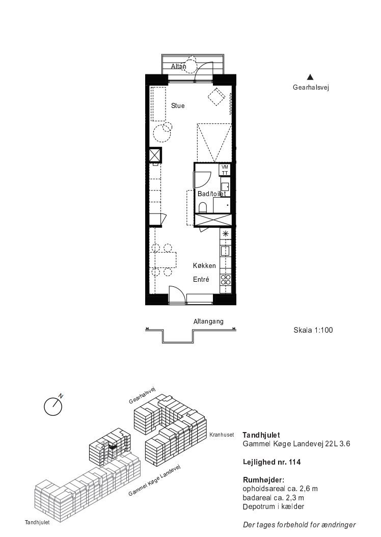 Plantegninger billede af Gammel Køge Landevej 22L, 3. 6., 2500 Valby