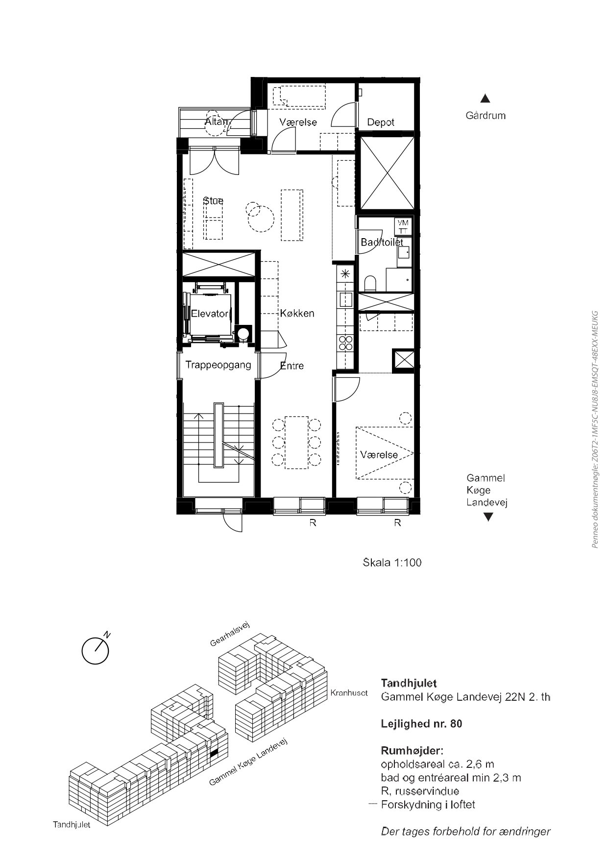 Plantegninger billede af Gammel Køge Landevej 22N, 2. th., 2500 Valby