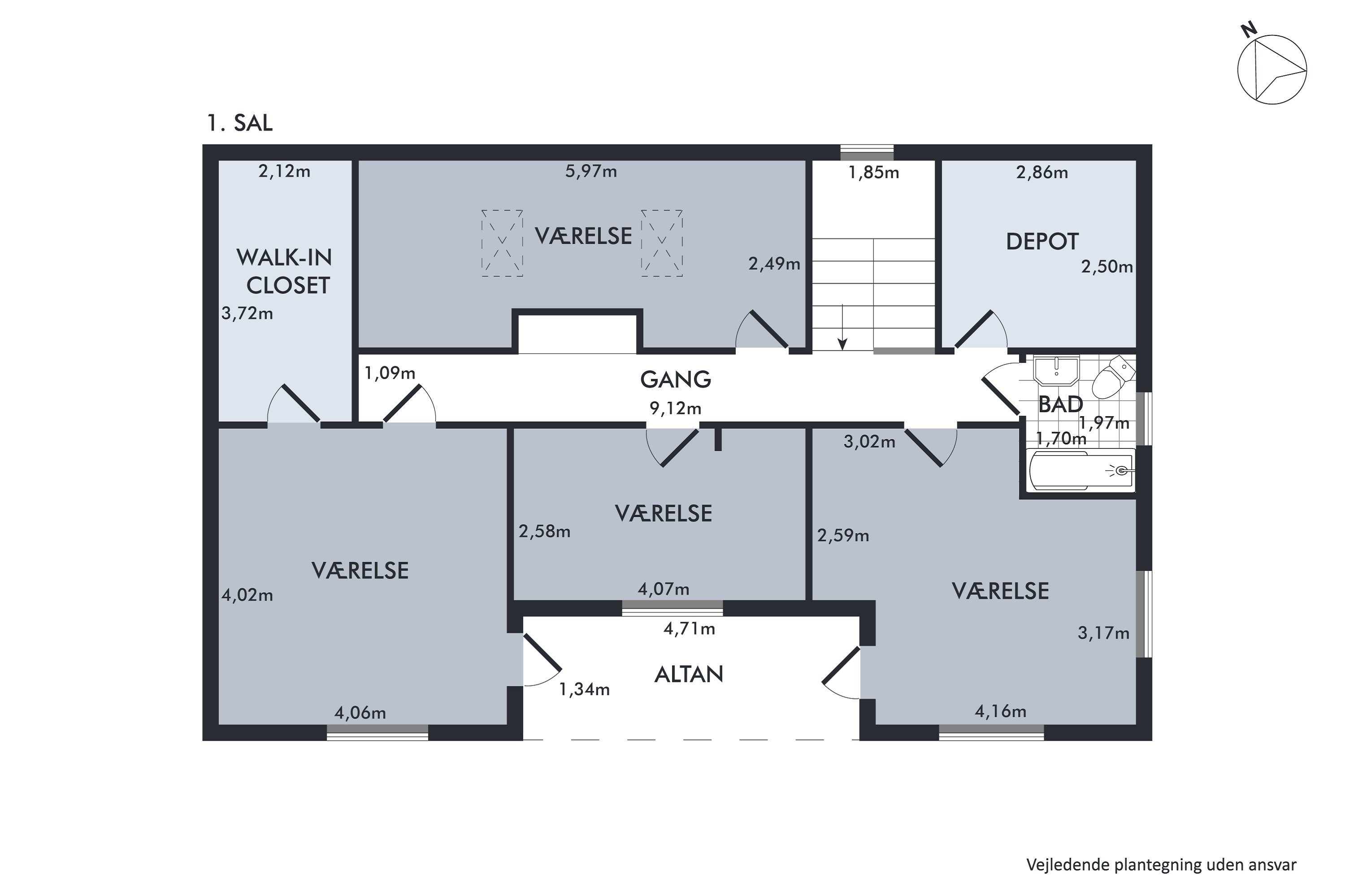 Plantegninger billede af Kofod Anchers Vej 16B, 3060 Espergærde