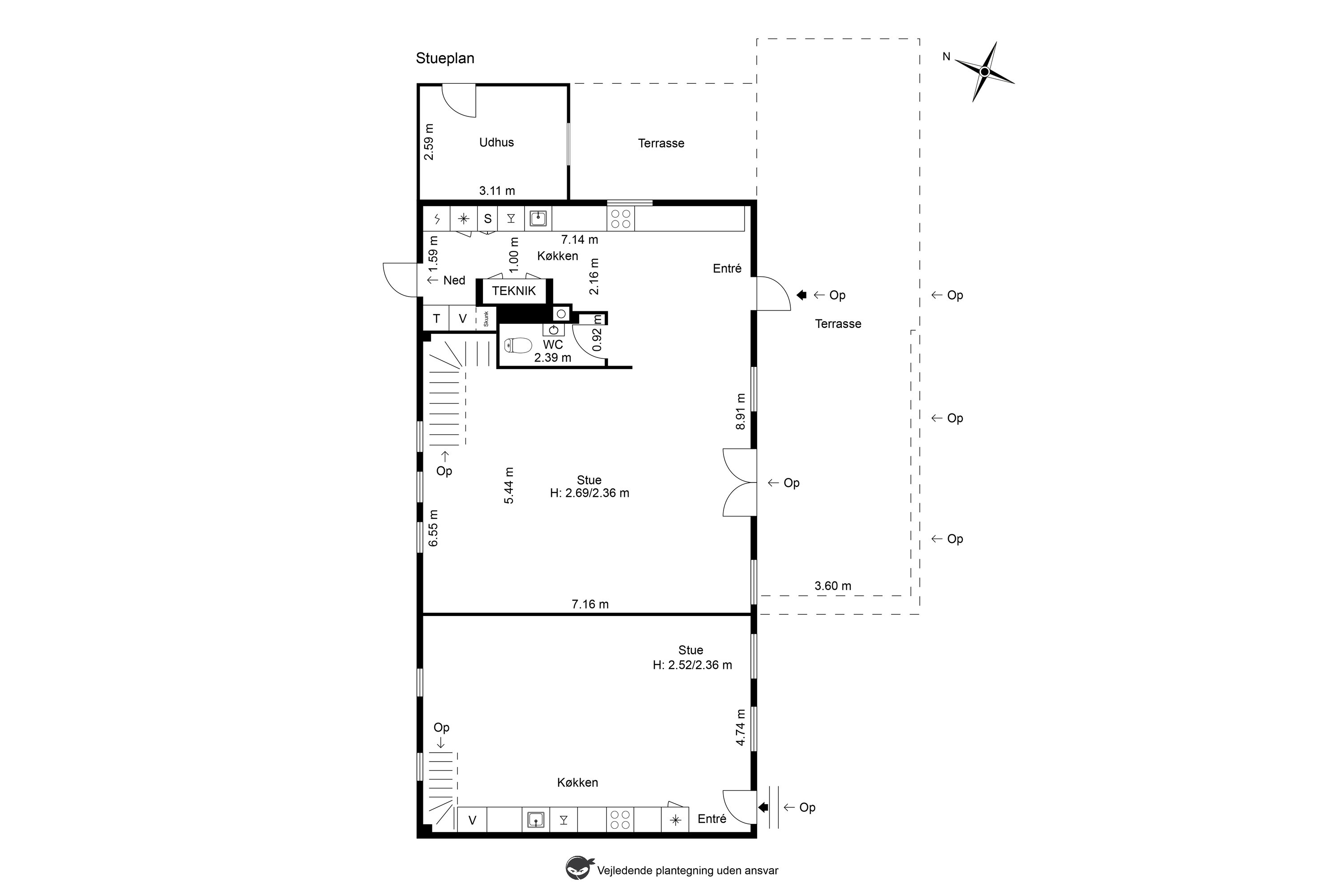 Plantegninger billede af Lodsstræde 4B, st.. th., 2791 Dragør
