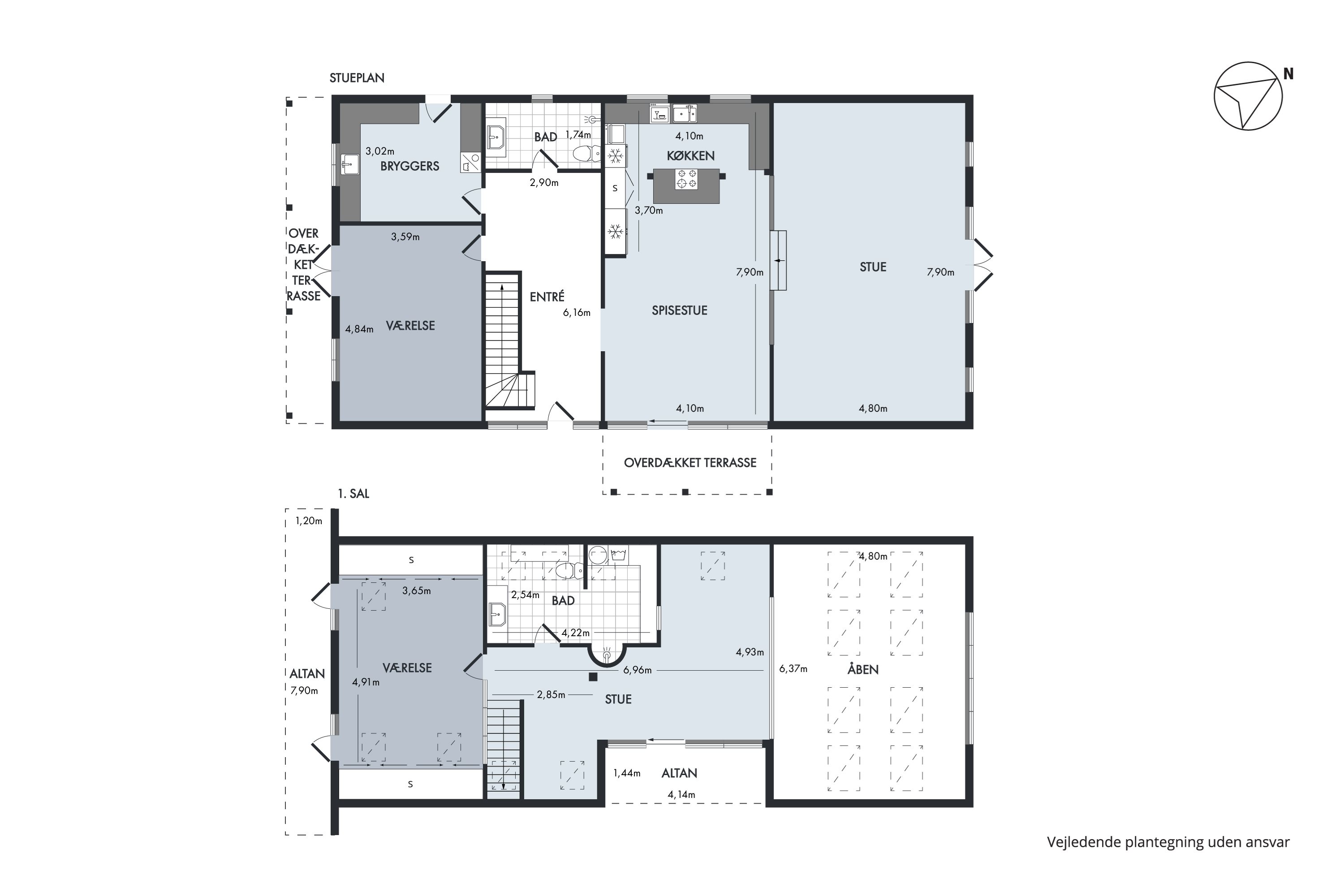 Plantegninger billede af Nordre Strandvej 190B, 3140 Ålsgårde