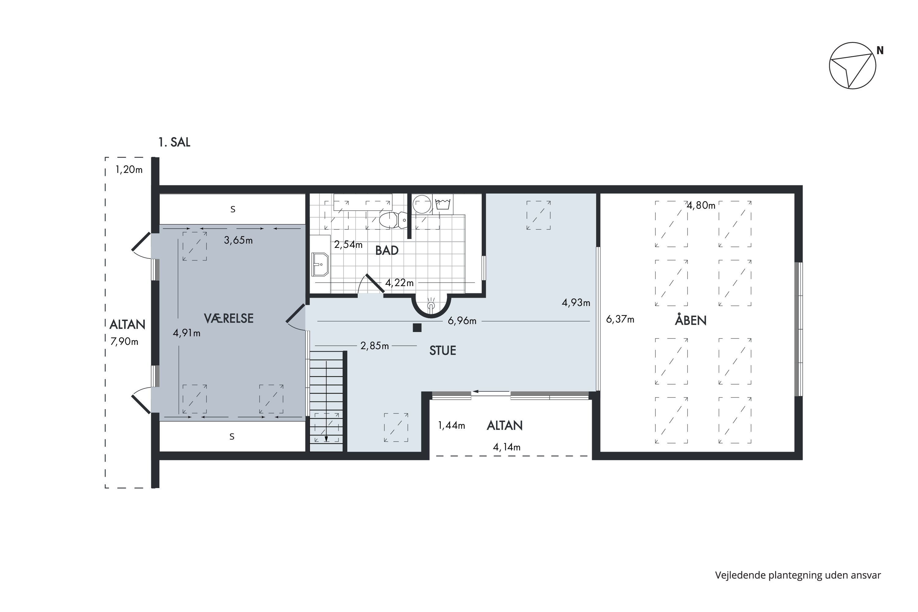 Plantegninger billede af Nordre Strandvej 190B, 3140 Ålsgårde