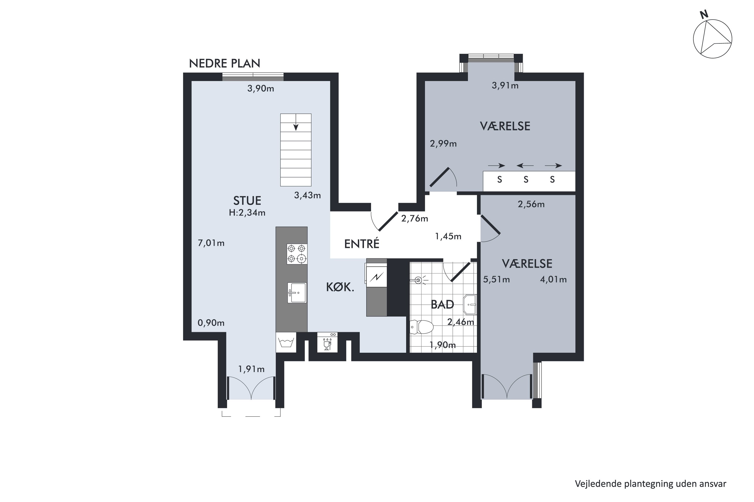 Plantegninger billede af Odinsgade 17, 5., 2200 København N