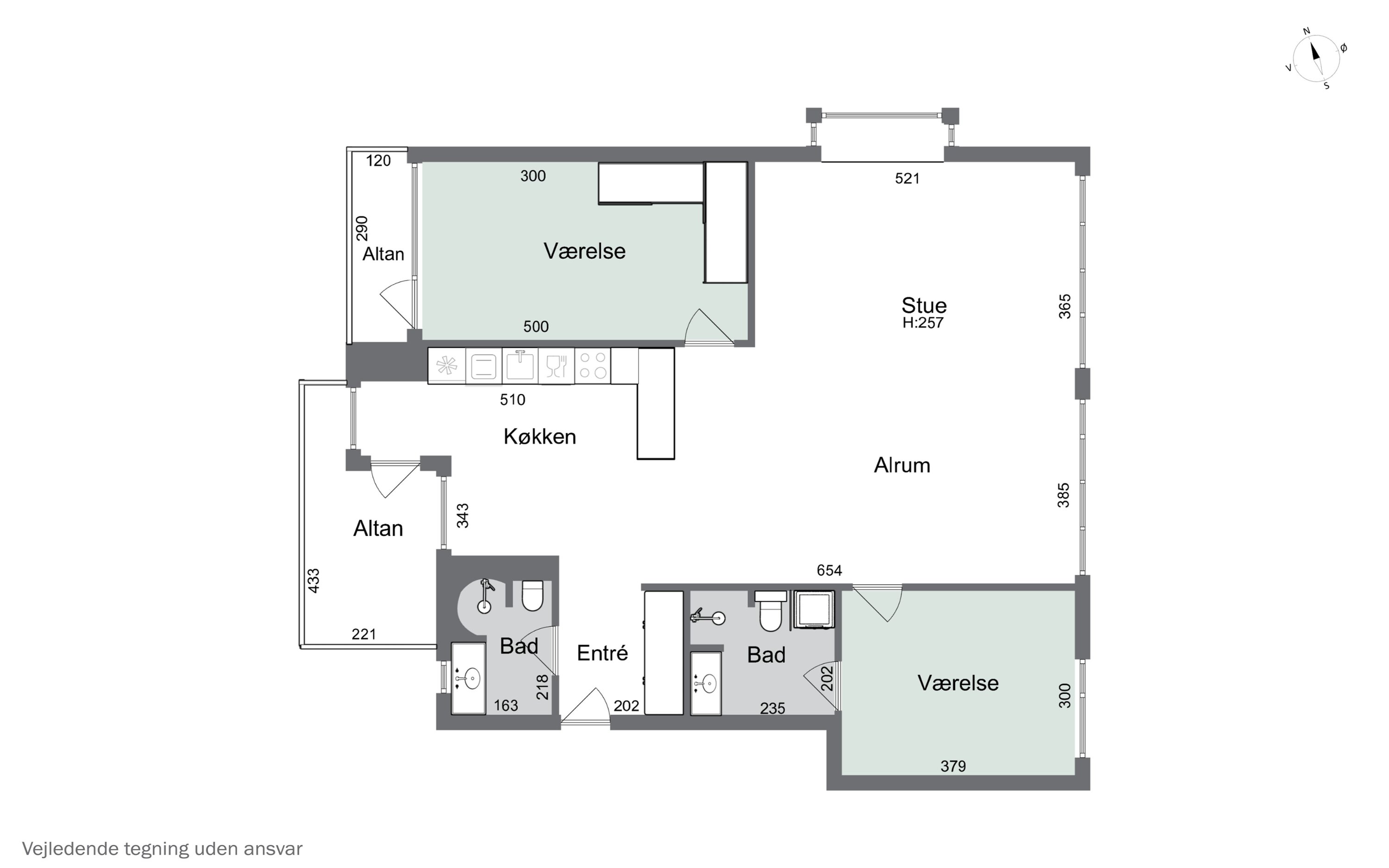 Plantegninger billede af Artillerivej 112, 1. th., 2300 København S