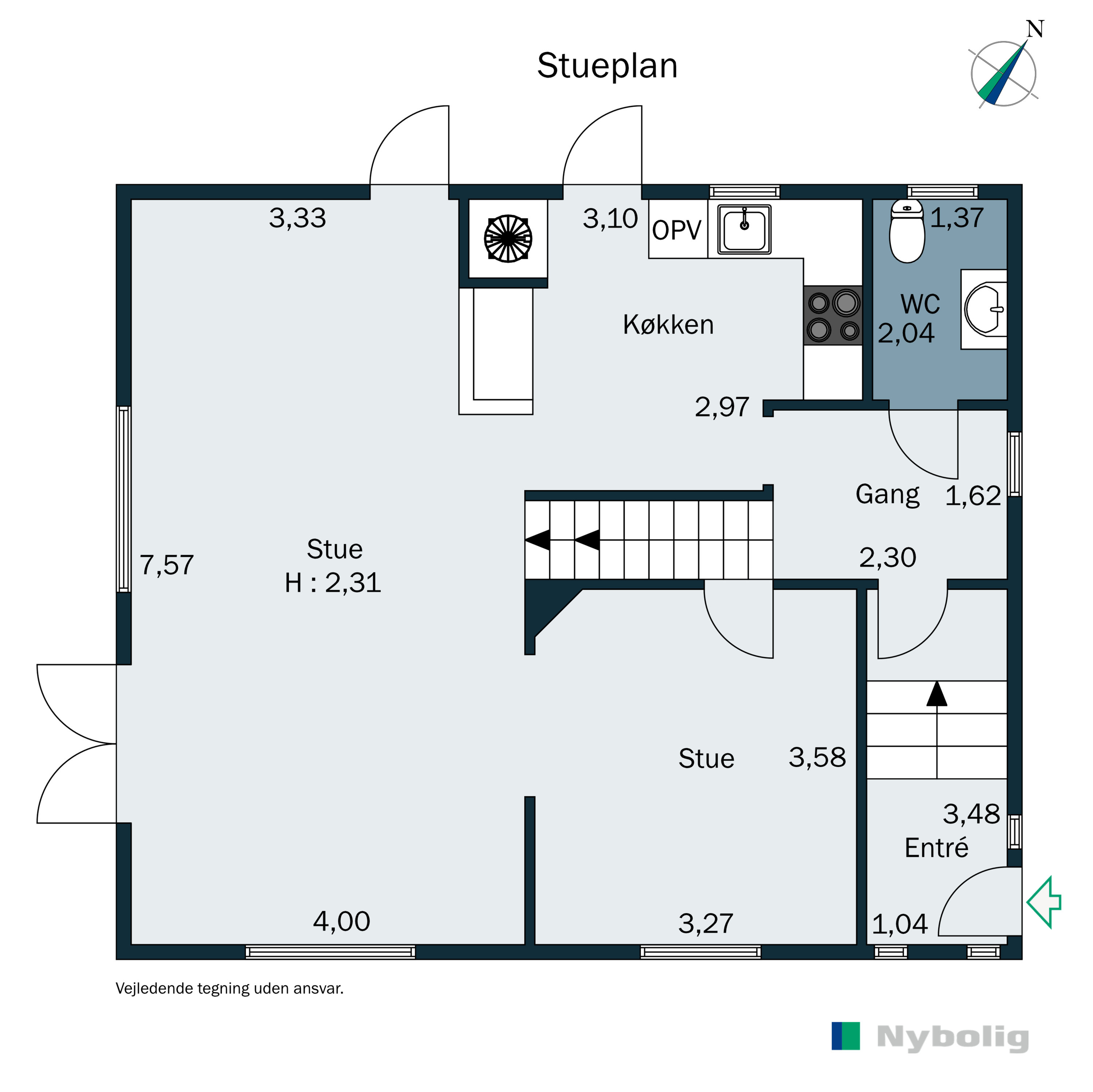 Plantegninger billede af Kirkebakken 4, Horne, 6800 Varde