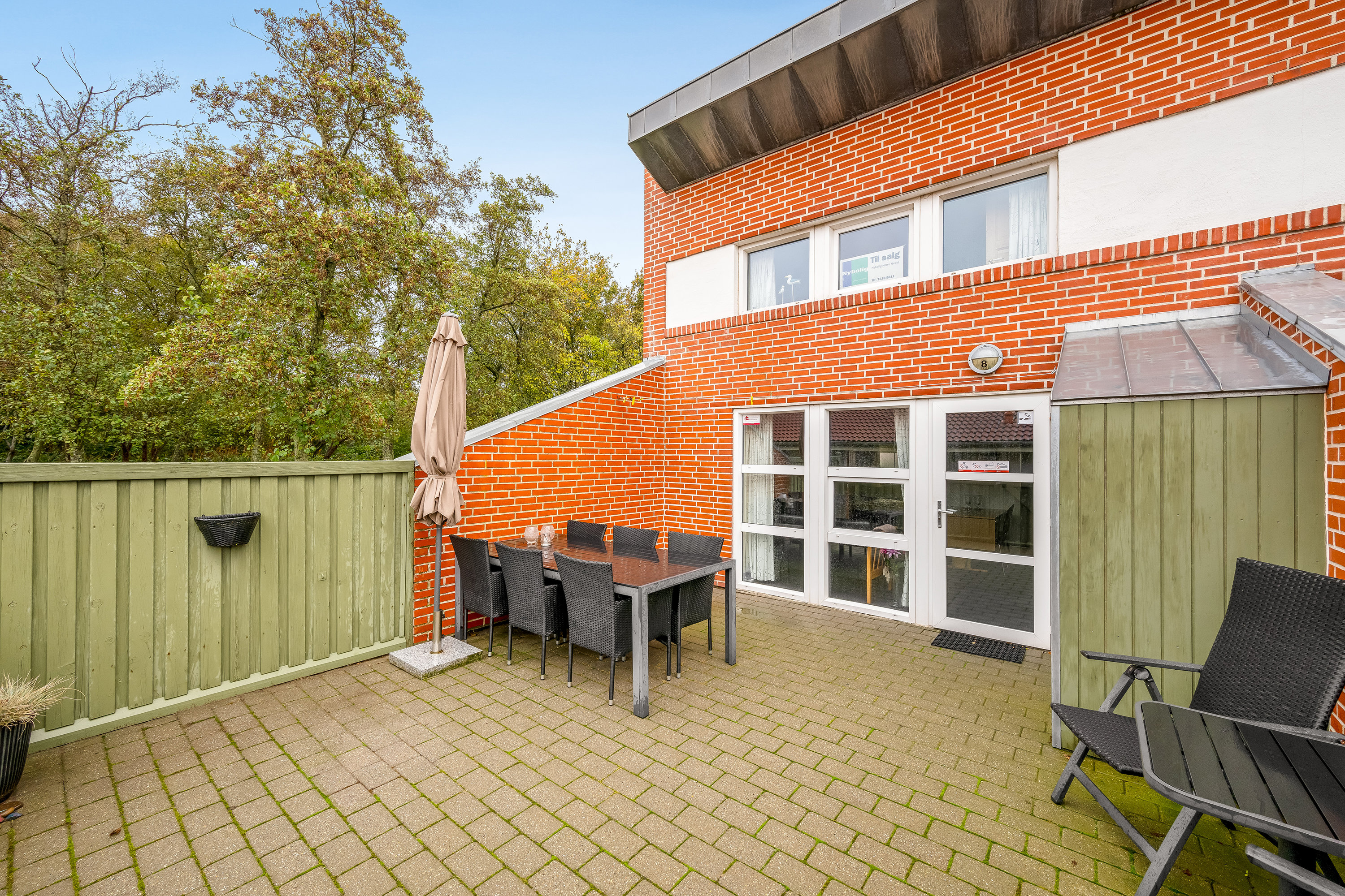 Fremhævet terrasse billede i fuldskærmstilstand. Billede af Kirkehøjvej 38P (N8), Bork Havn, 6893 Hemmet