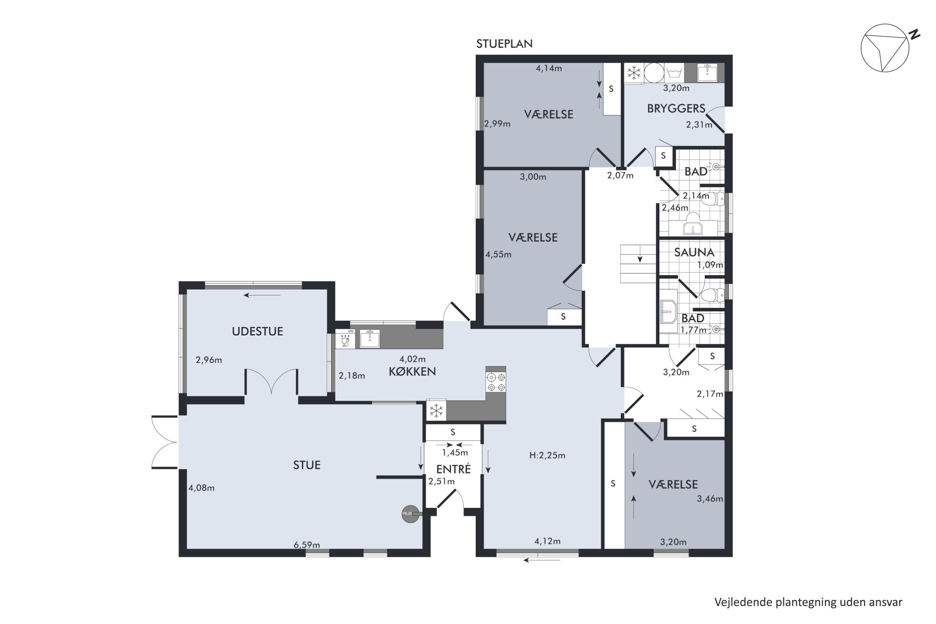 Plantegninger billede af Rønvangen 62, 8382 Hinnerup