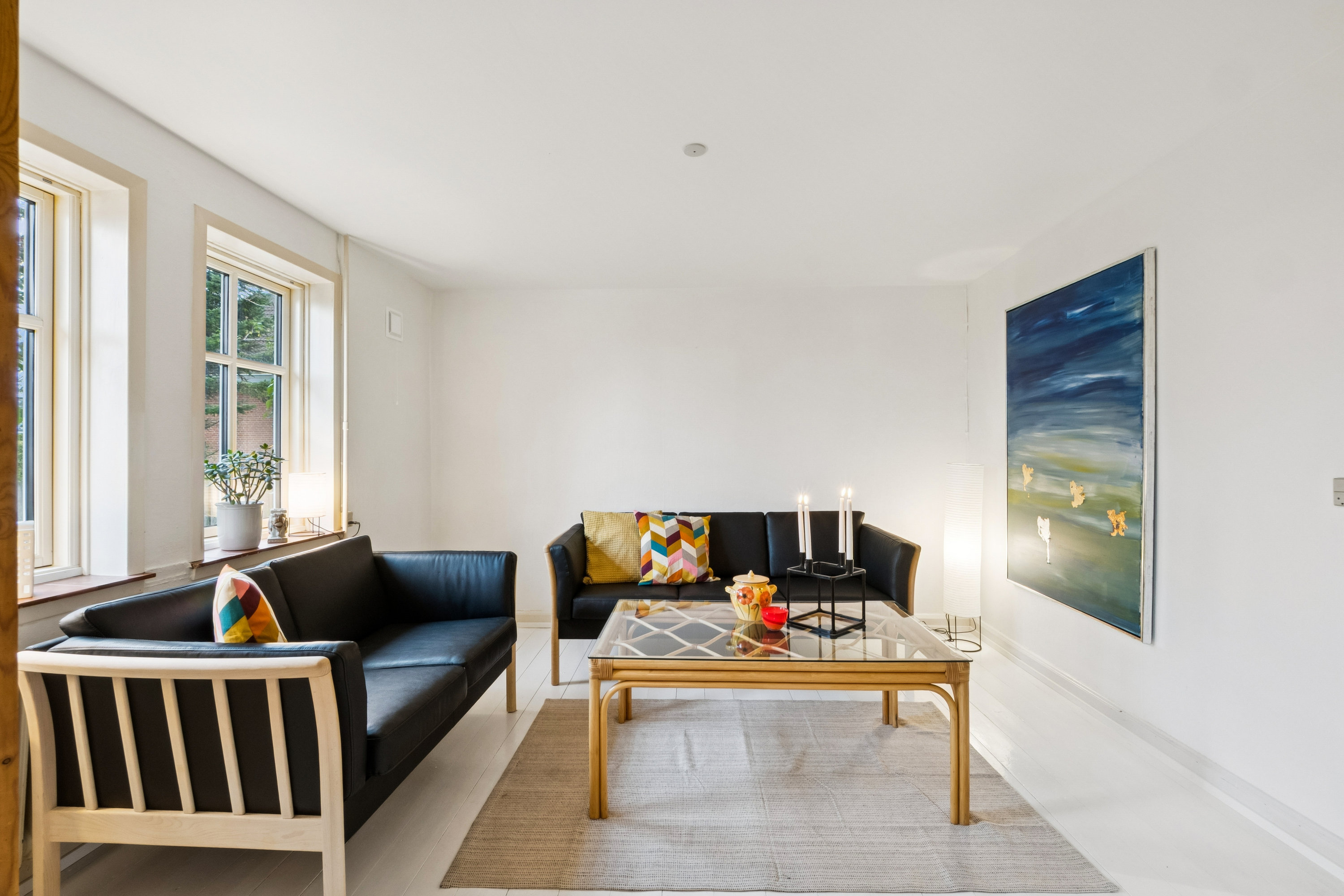 Fremhævet stue billede i fuldskærmstilstand. Billede af Fjordkær 129, Vester Jølby, 7950 Erslev