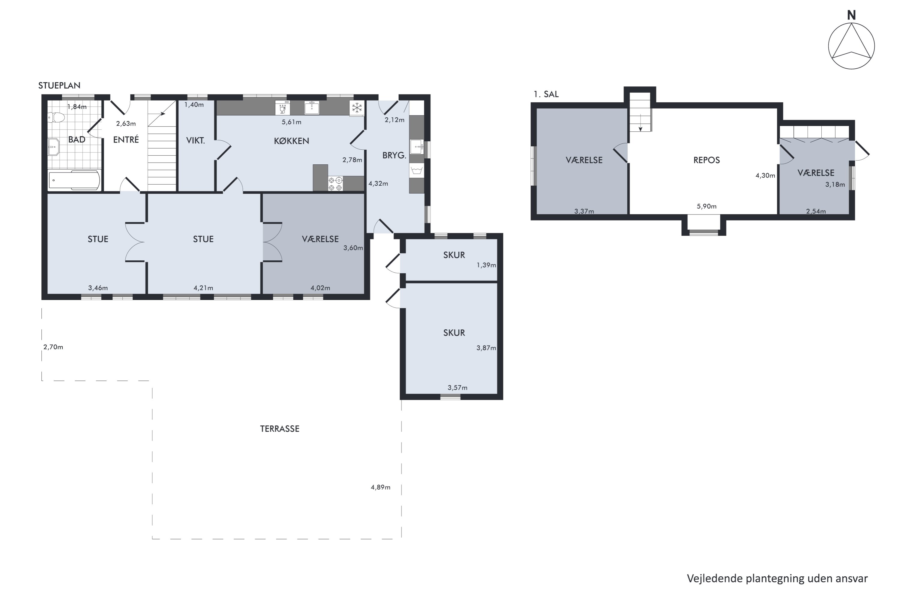 Plantegninger billede af Fjordkær 129, Vester Jølby, 7950 Erslev
