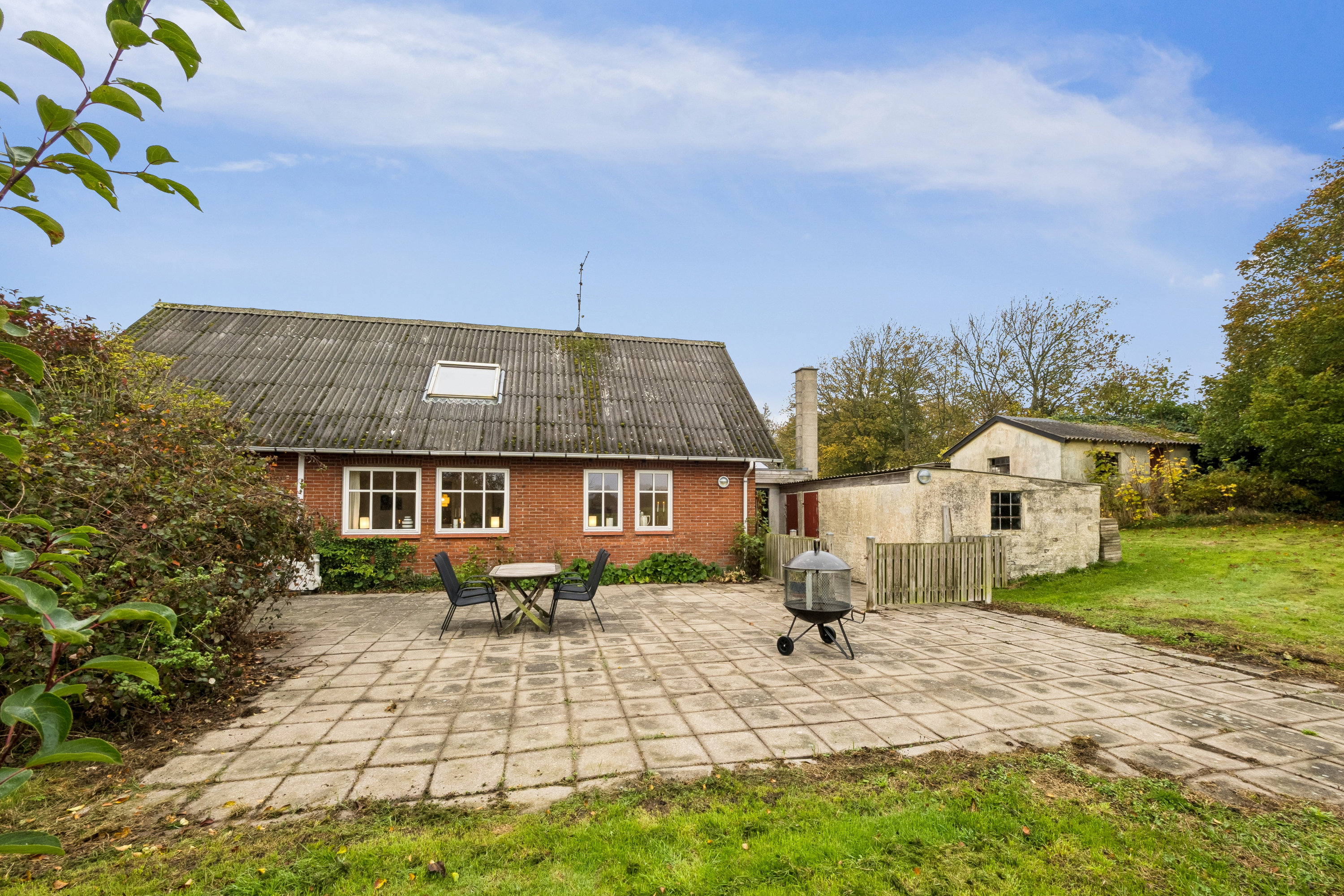 Fremhævet terrasse billede i fuldskærmstilstand. Billede af Fjordkær 129, Vester Jølby, 7950 Erslev