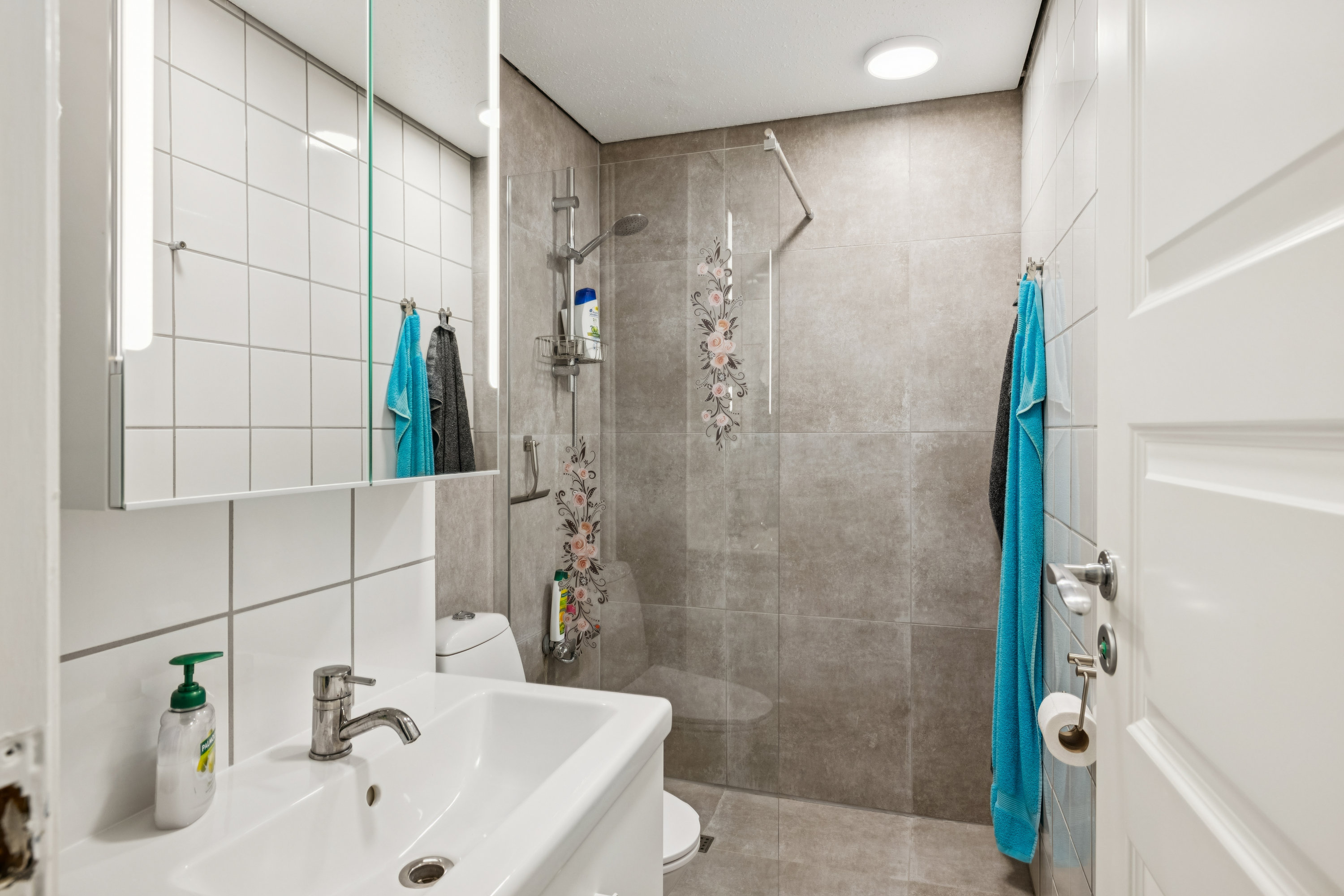 Fremhævet badeværelse billede i fuldskærmstilstand. Billede af Fægangsvej 11E, st.. 115., Bønnerup Strand, 8585 Glesborg