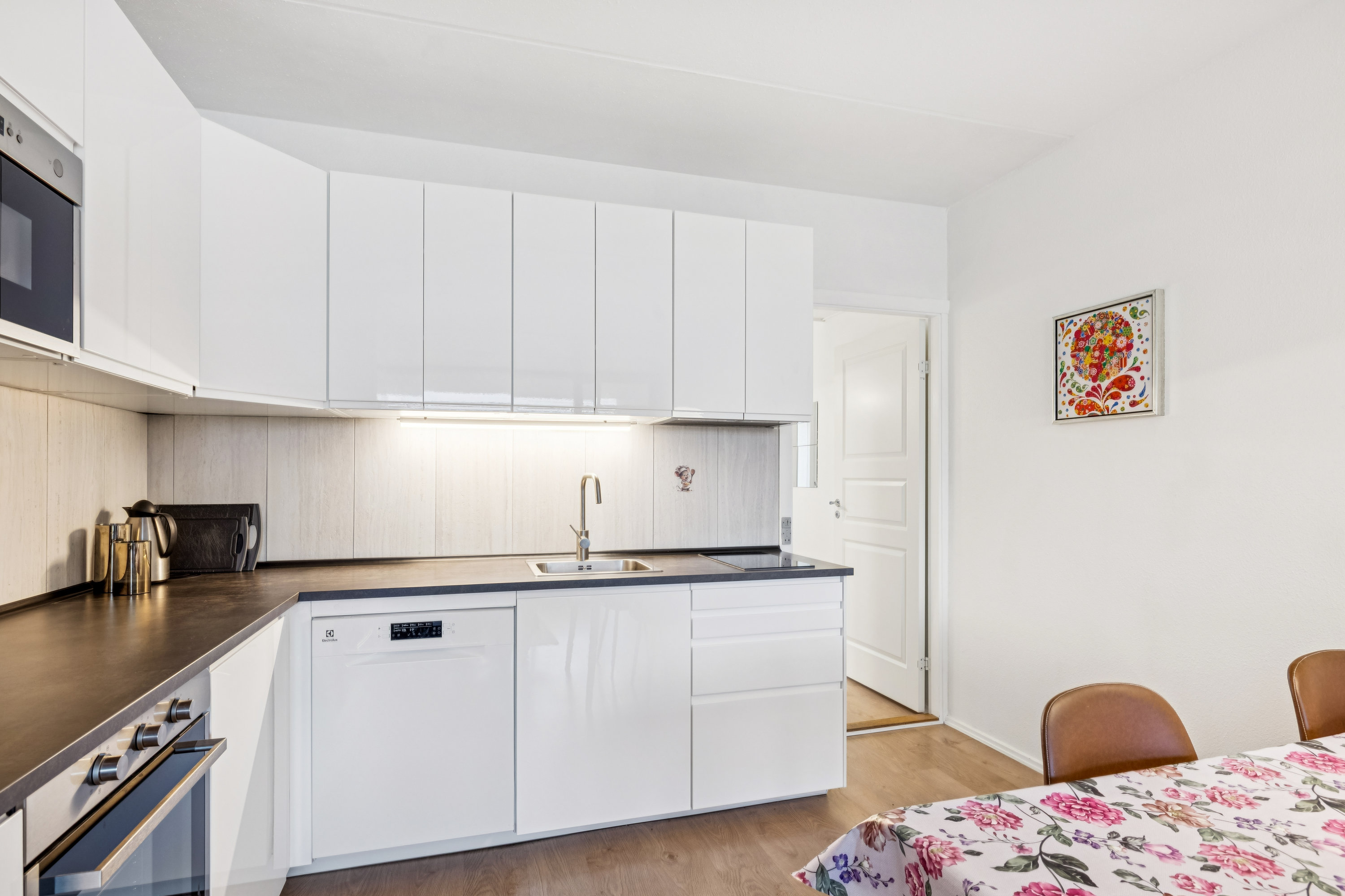 Fremhævet køkken billede i fuldskærmstilstand. Billede af Fægangsvej 11E, st.. 115., Bønnerup Strand, 8585 Glesborg