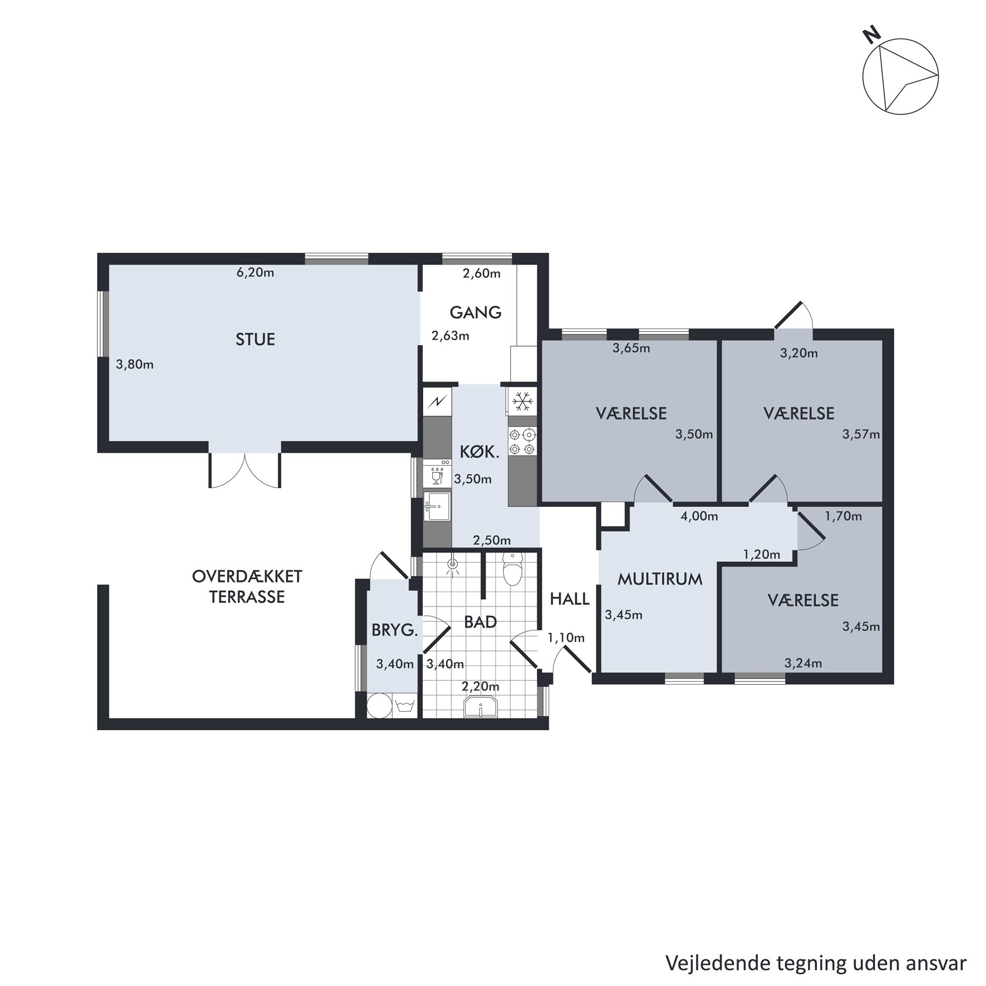 Plantegninger billede af Lystrupvej 52, 8240 Risskov