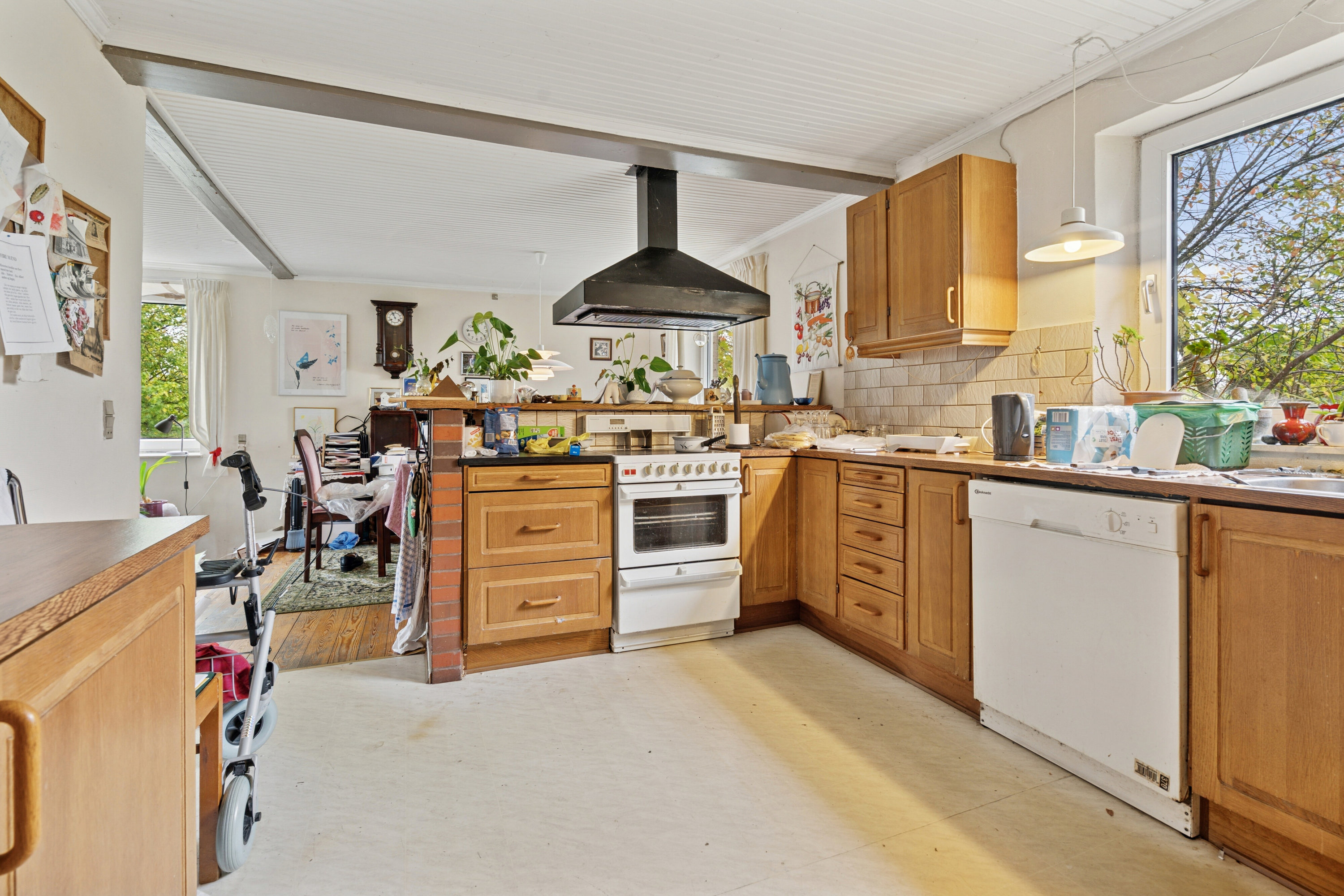 Fremhævet køkken billede i fuldskærmstilstand. Billede af Hovkrog 3, 4684 Holmegaard