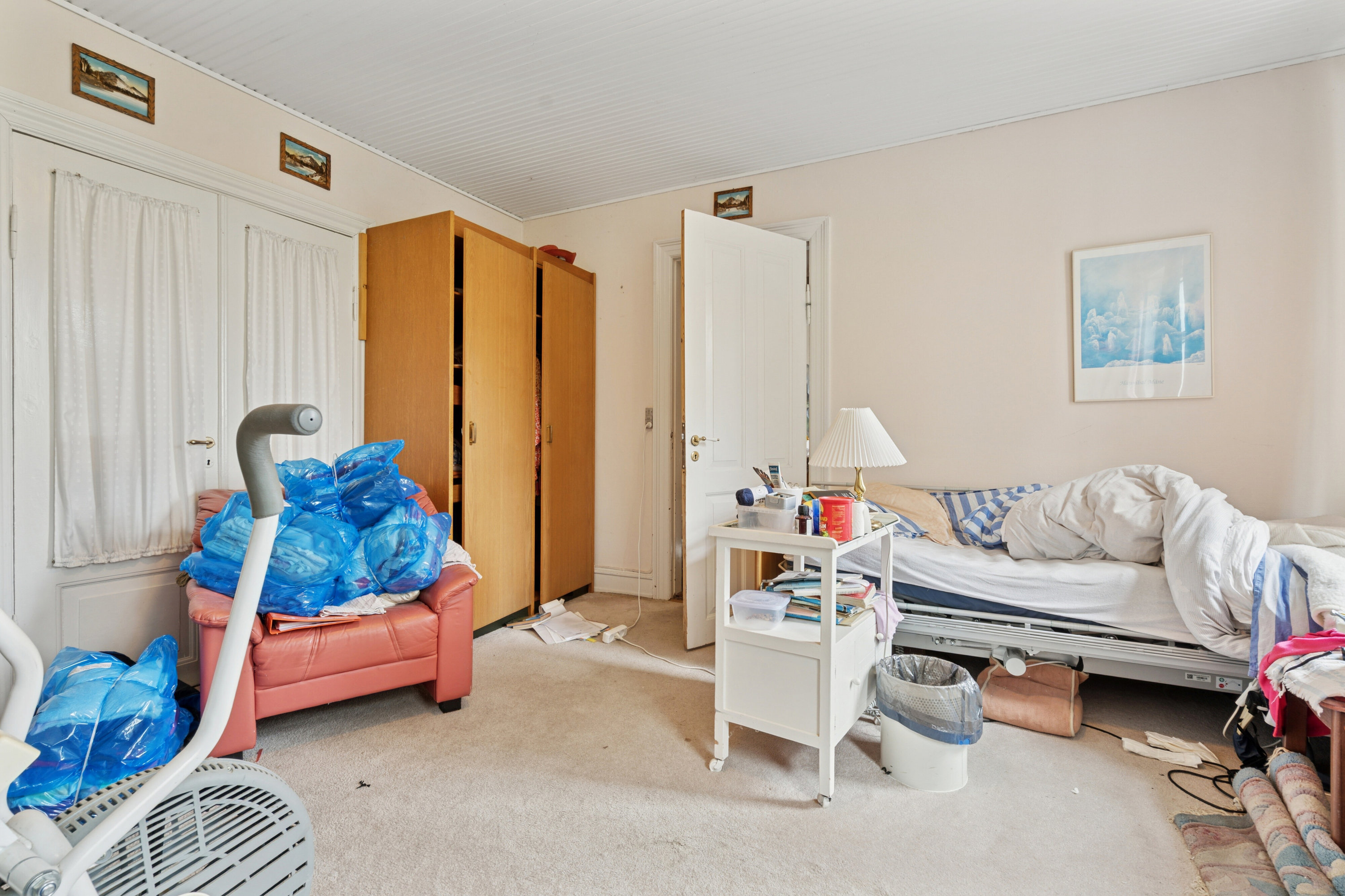 Fremhævet soveværelse billede i fuldskærmstilstand. Billede af Hovkrog 3, 4684 Holmegaard