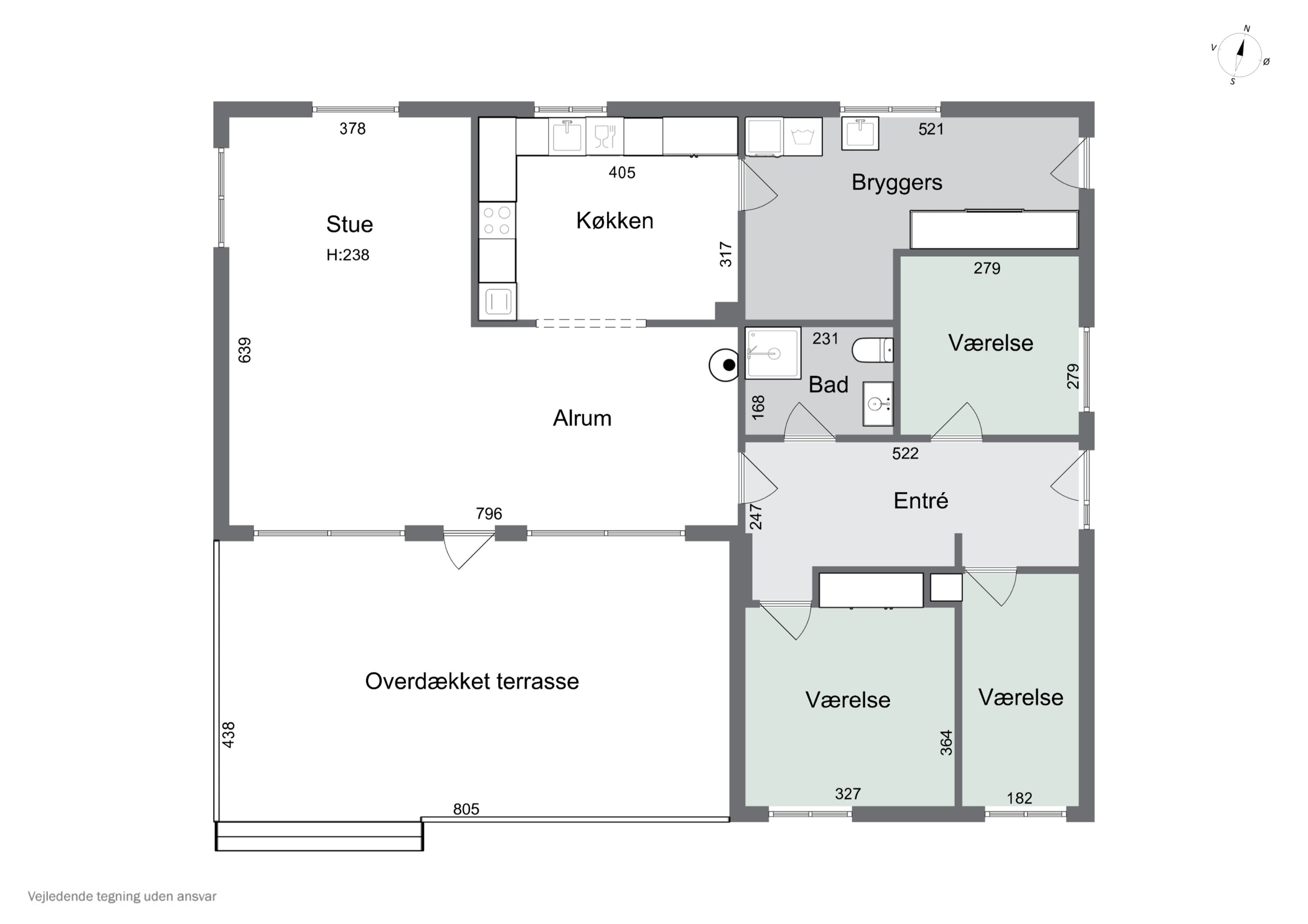 Plantegninger billede af Møllebakkevej 1, 4581 Rørvig