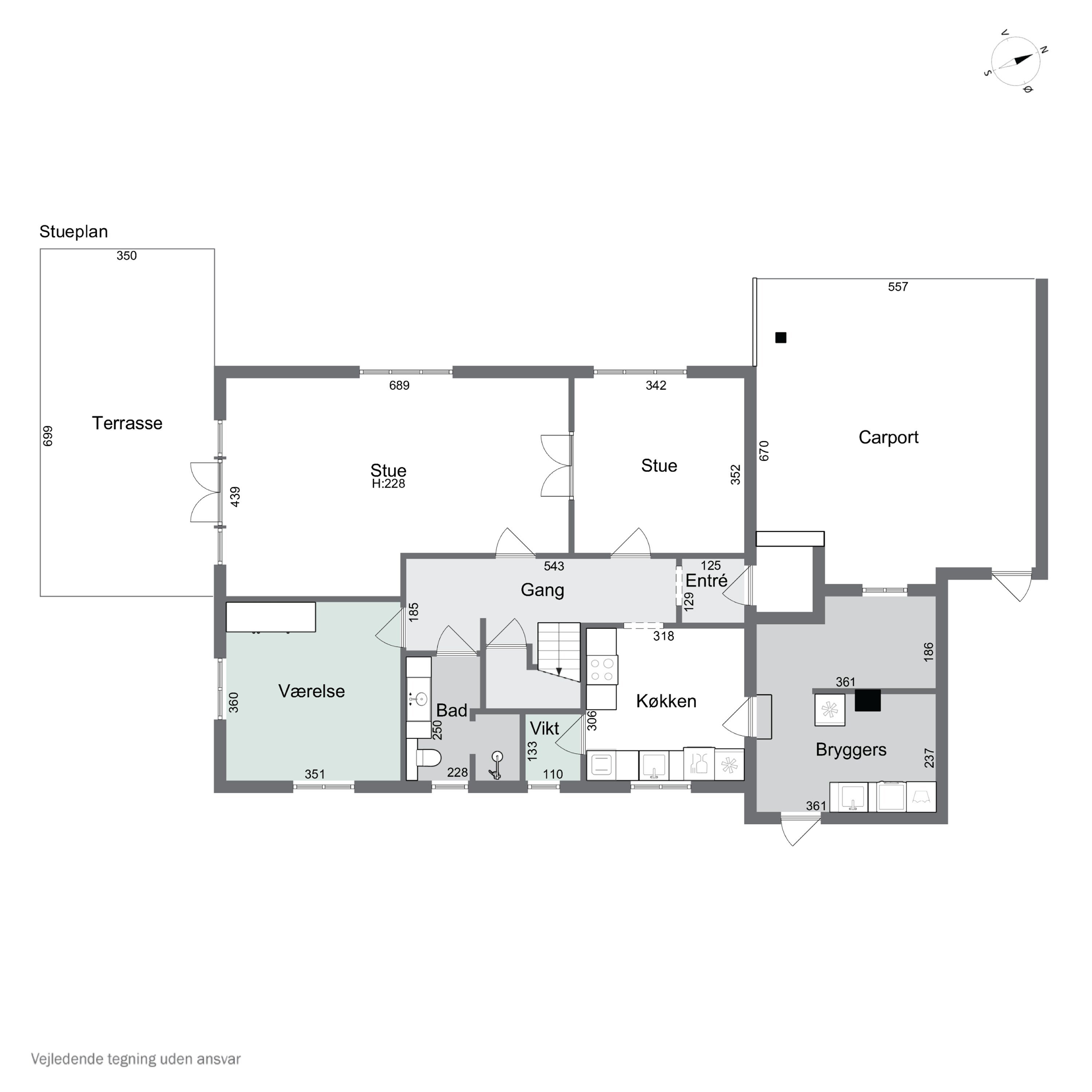 Plantegninger billede af Smedegade 7, Snoldelev, 4621 Gadstrup