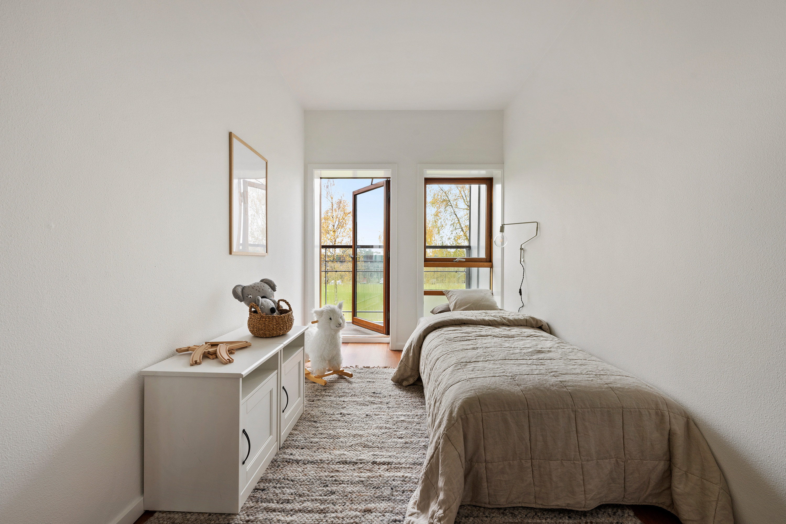 Fremhævet soveværelse billede i fuldskærmstilstand. Billede af Pilehøj 2C, 1. tv., 3460 Birkerød