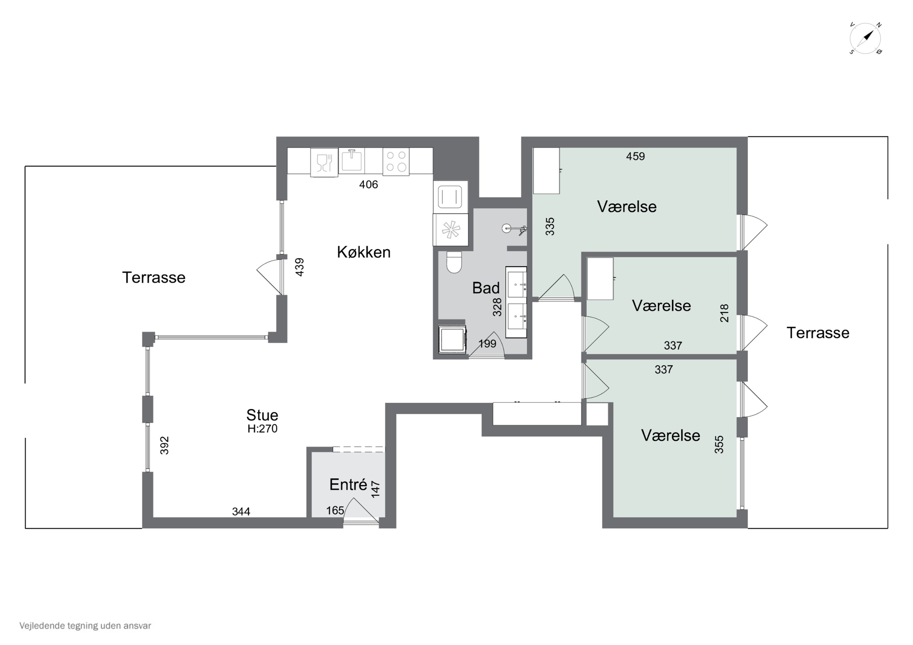Plantegninger billede af Islands Brygge 38A, st.. tv., 2300 København S