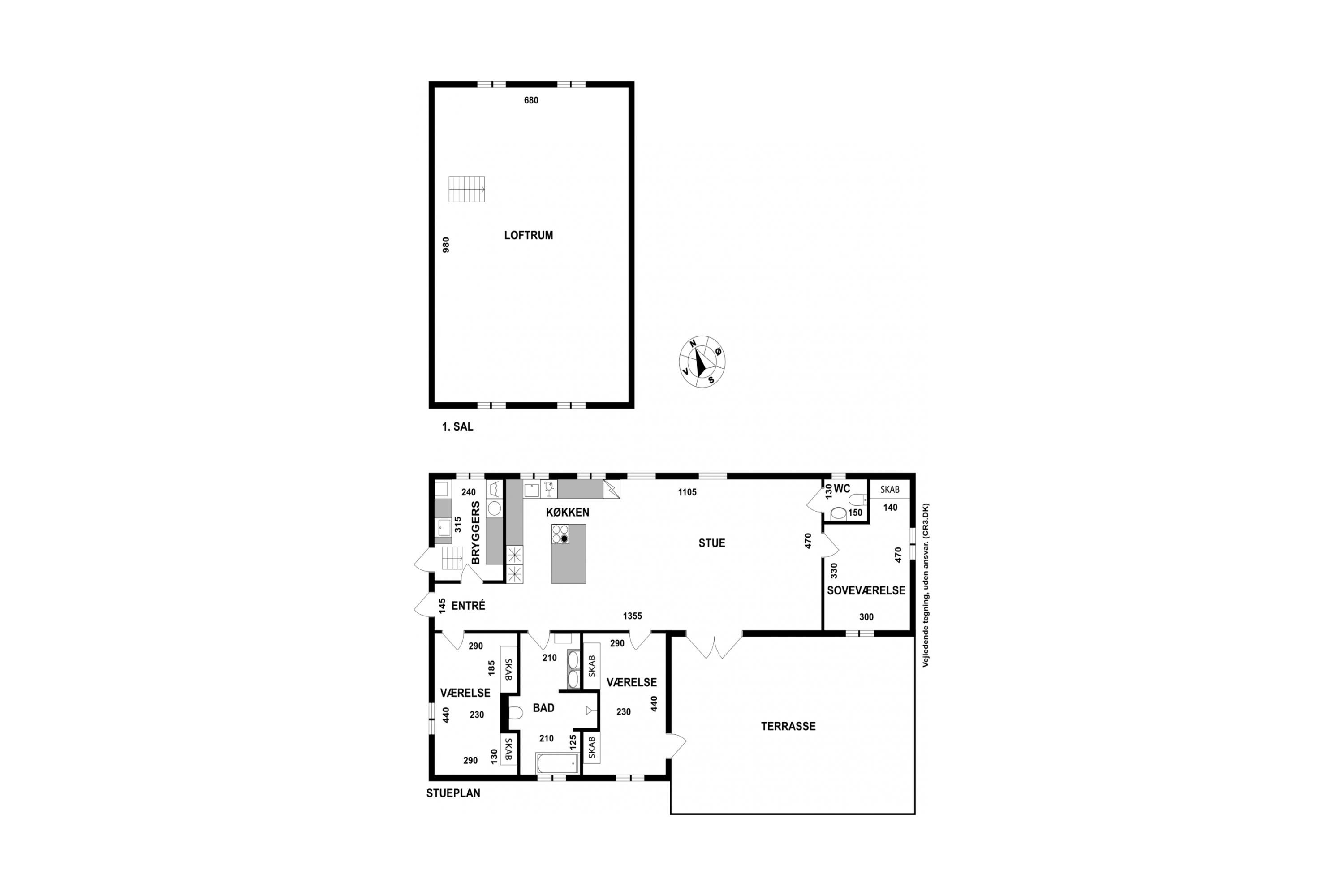 Plantegninger billede af Hornbækvej 315, 3080 Tikøb