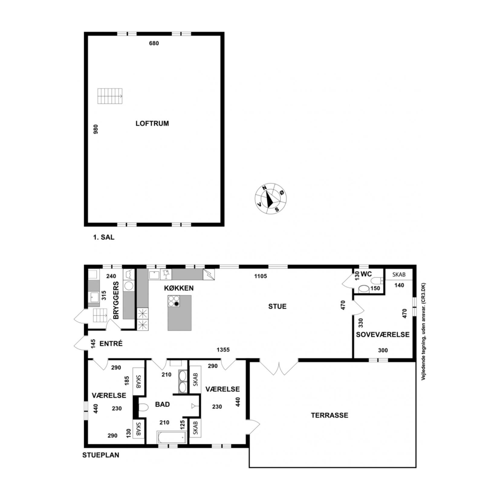 Plantegninger billede af Hornbækvej 315, 3080 Tikøb