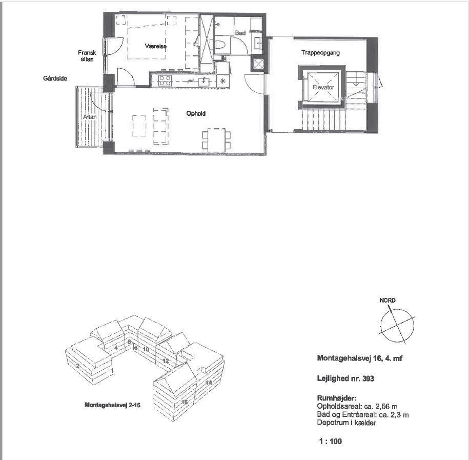 Plantegninger billede af Montagehalsvej 16, 4. mf., 2500 Valby