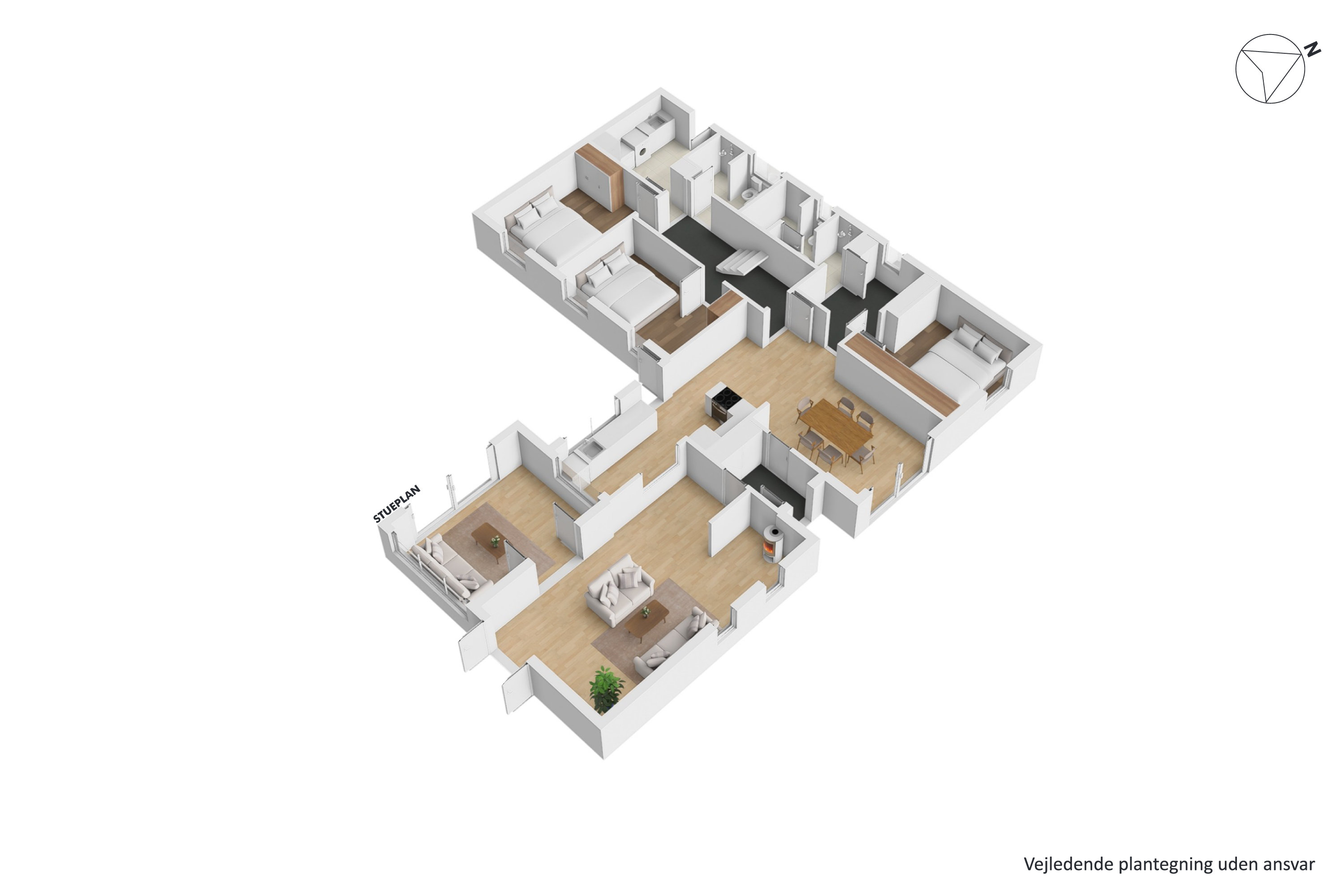 Plantegninger billede af Rønvangen 62, 8382 Hinnerup