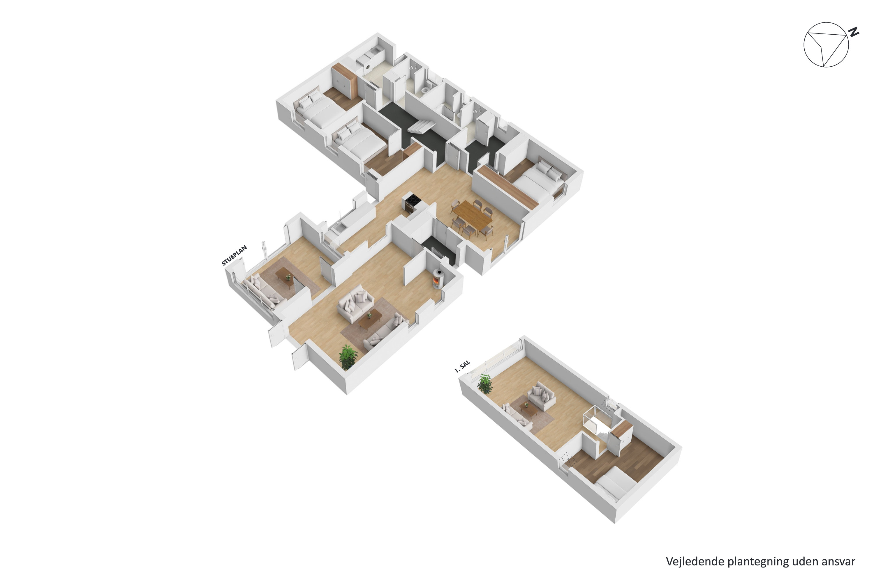 Plantegninger billede af Rønvangen 62, 8382 Hinnerup