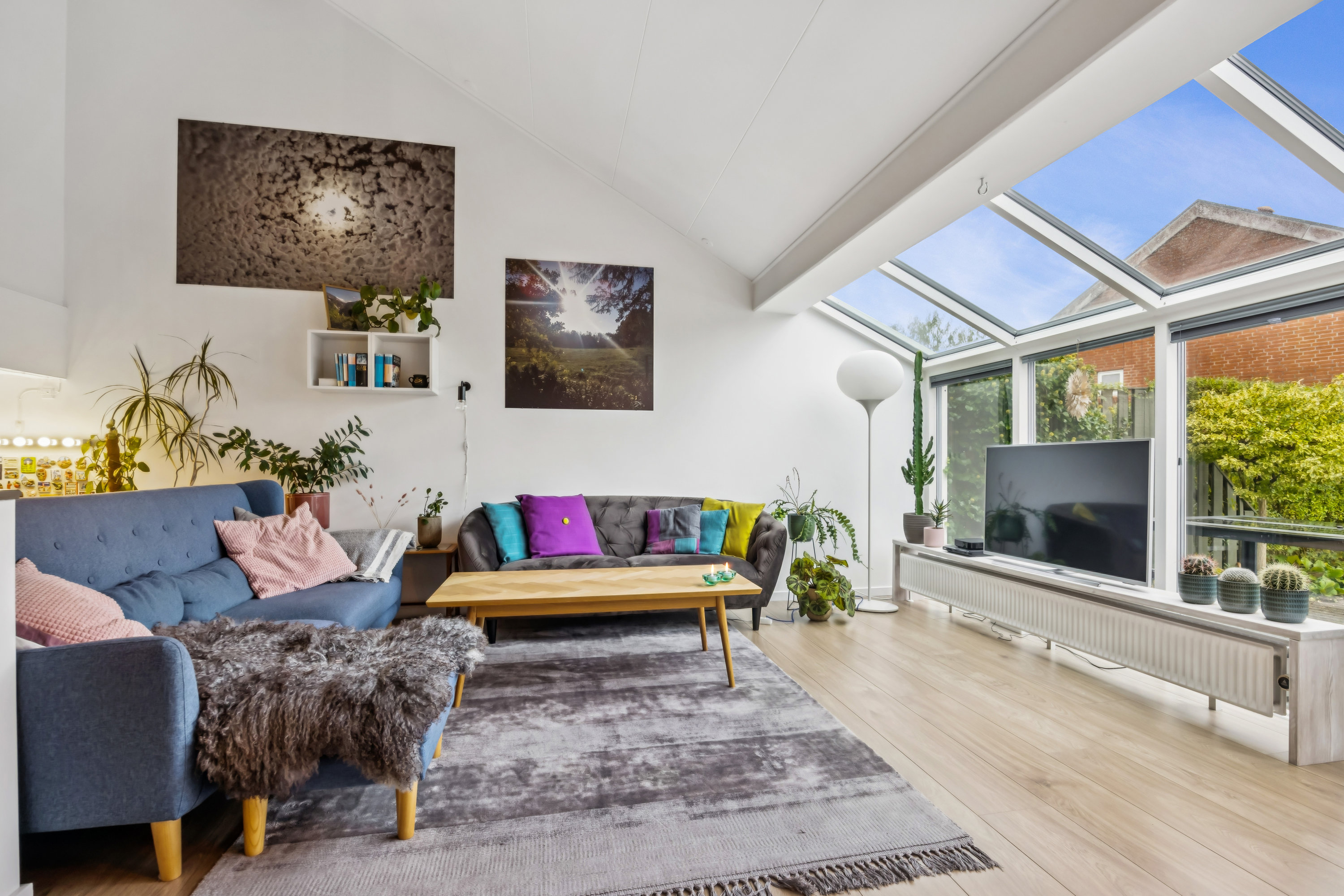 Fremhævet stue billede i fuldskærmstilstand. Billede af Ravndalen 7, 9310 Vodskov