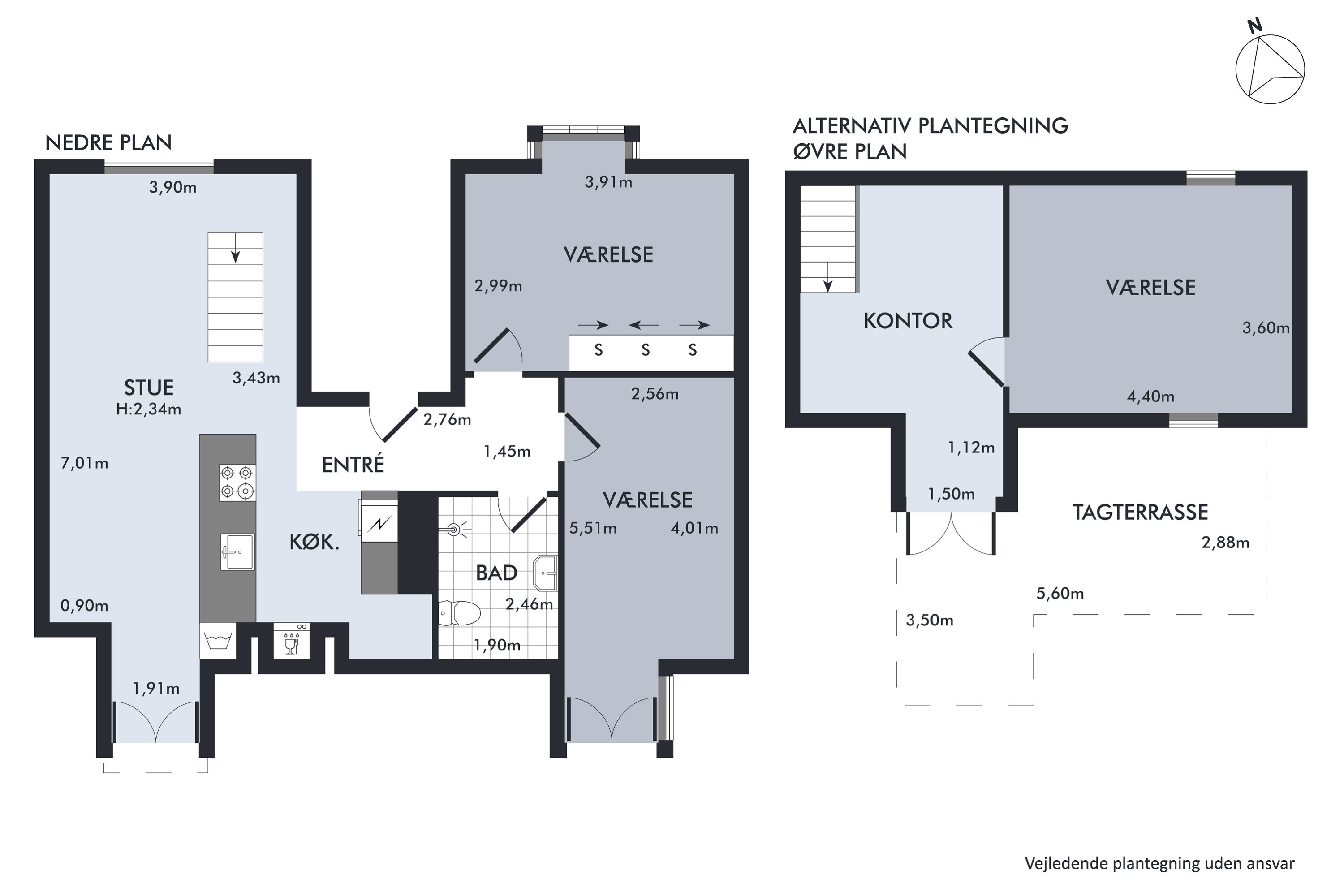 Plantegninger billede af Odinsgade 17, 5., 2200 København N