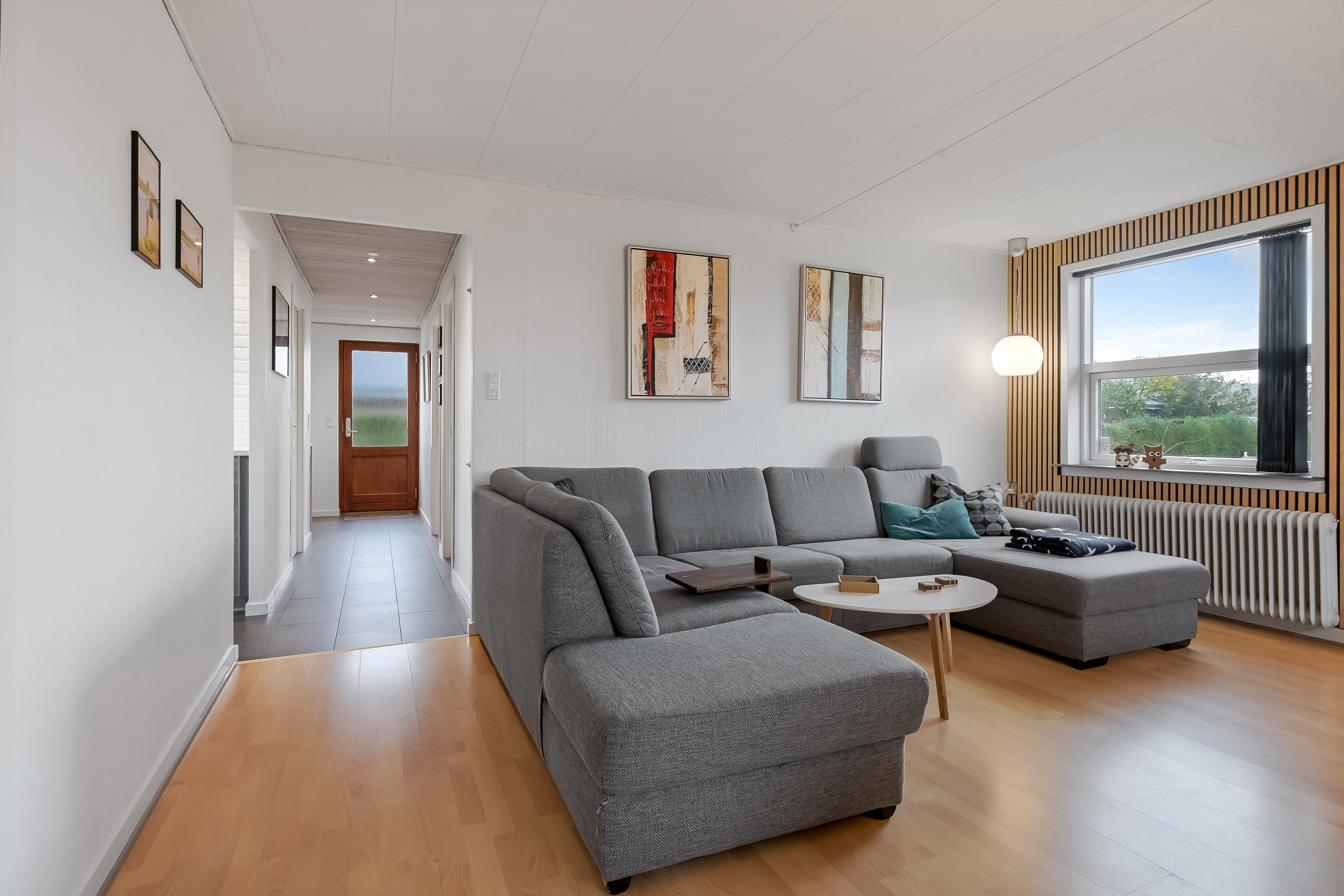 Fremhævet stue billede i fuldskærmstilstand. Billede af Bygvænget 33, 7200 Grindsted