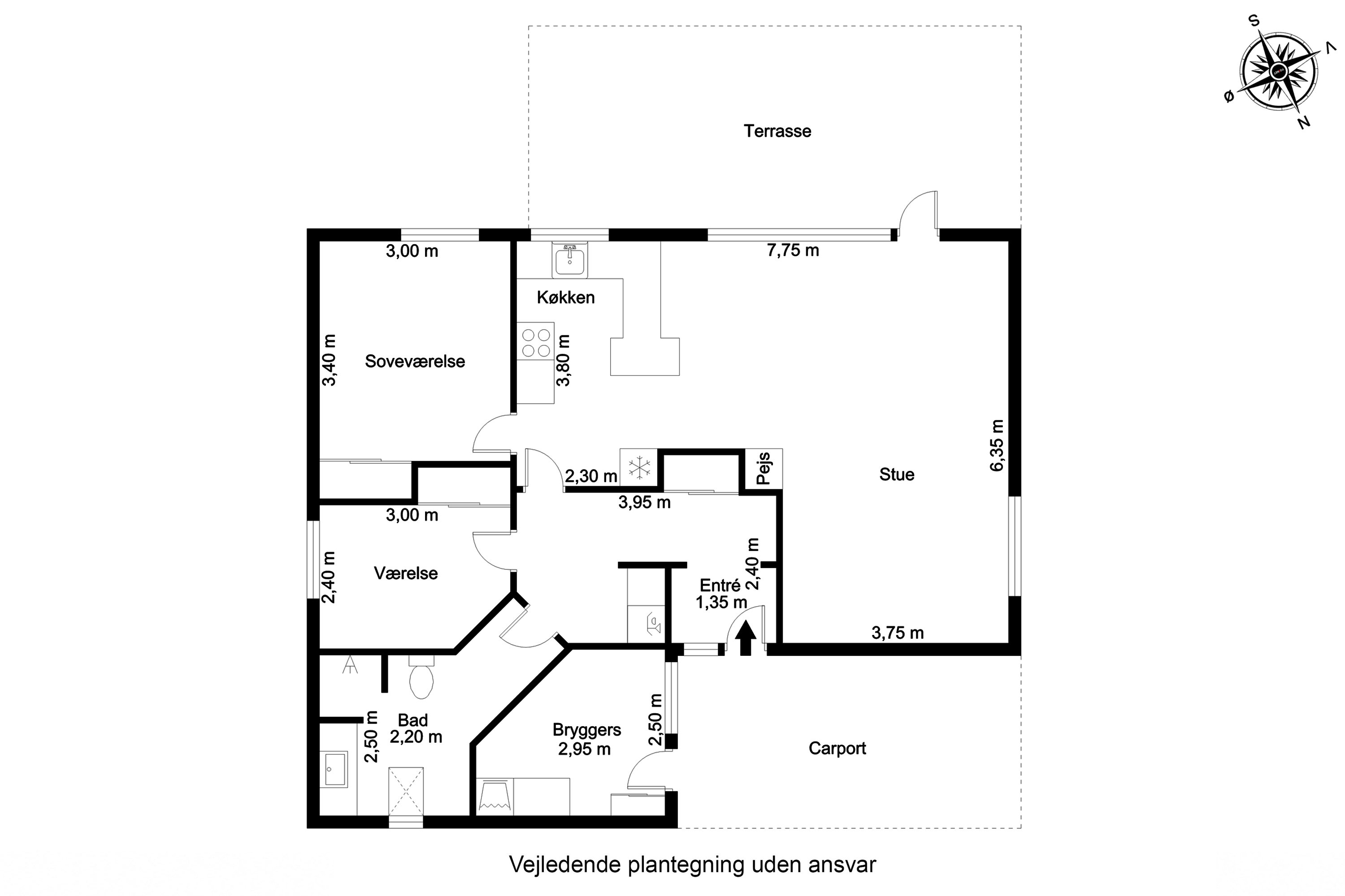 Plantegninger billede af Lupinvænget 24, 7200 Grindsted