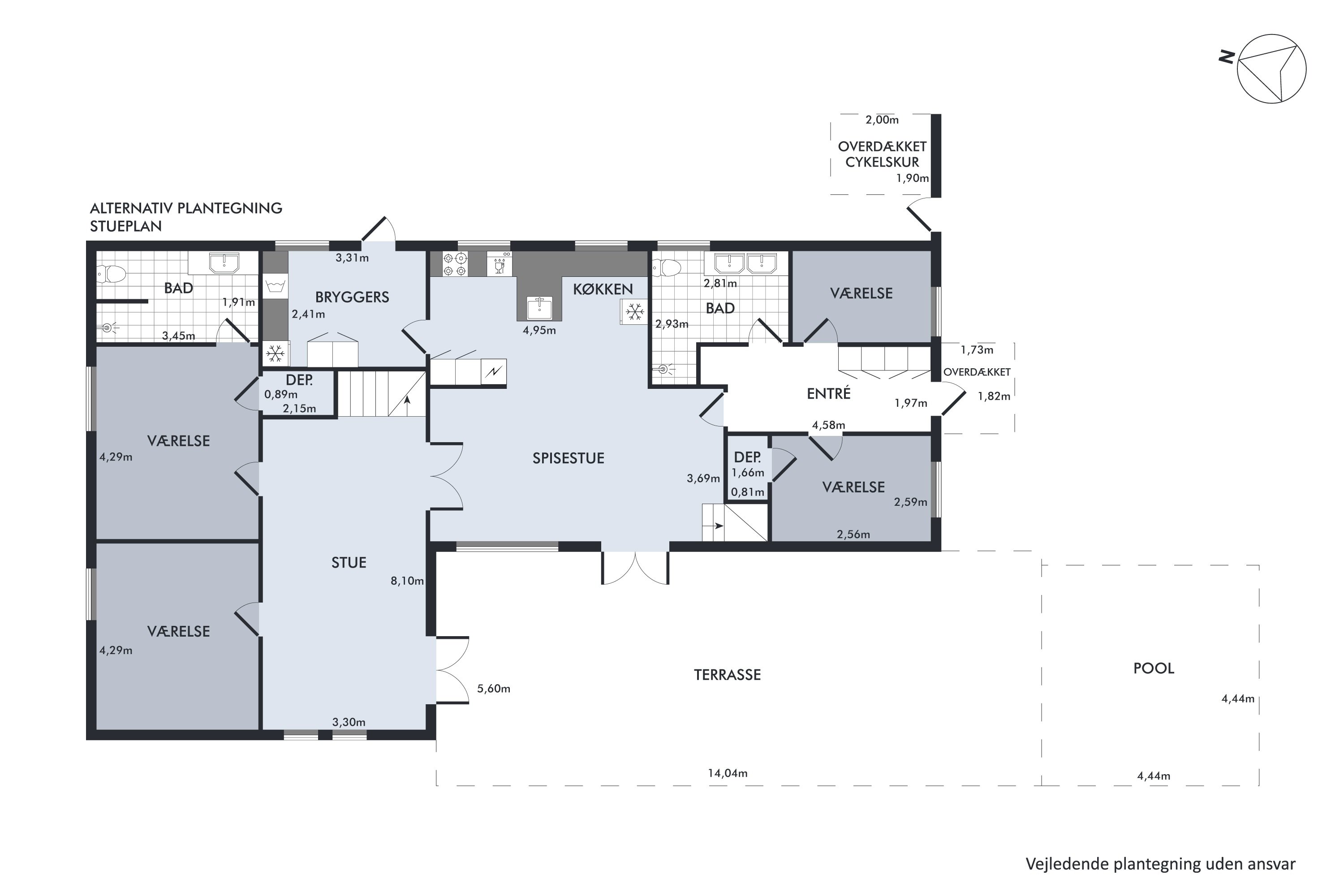 Plantegninger billede af Hyttebovej 10, 2660 Brøndby Strand