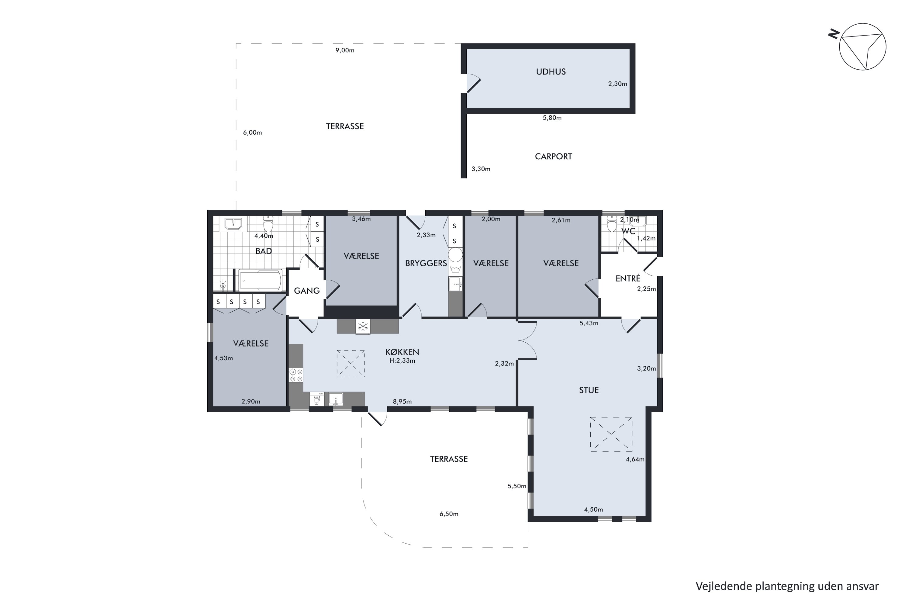 Plantegninger billede af Haslundparken 102, Vester Hassing, 9310 Vodskov