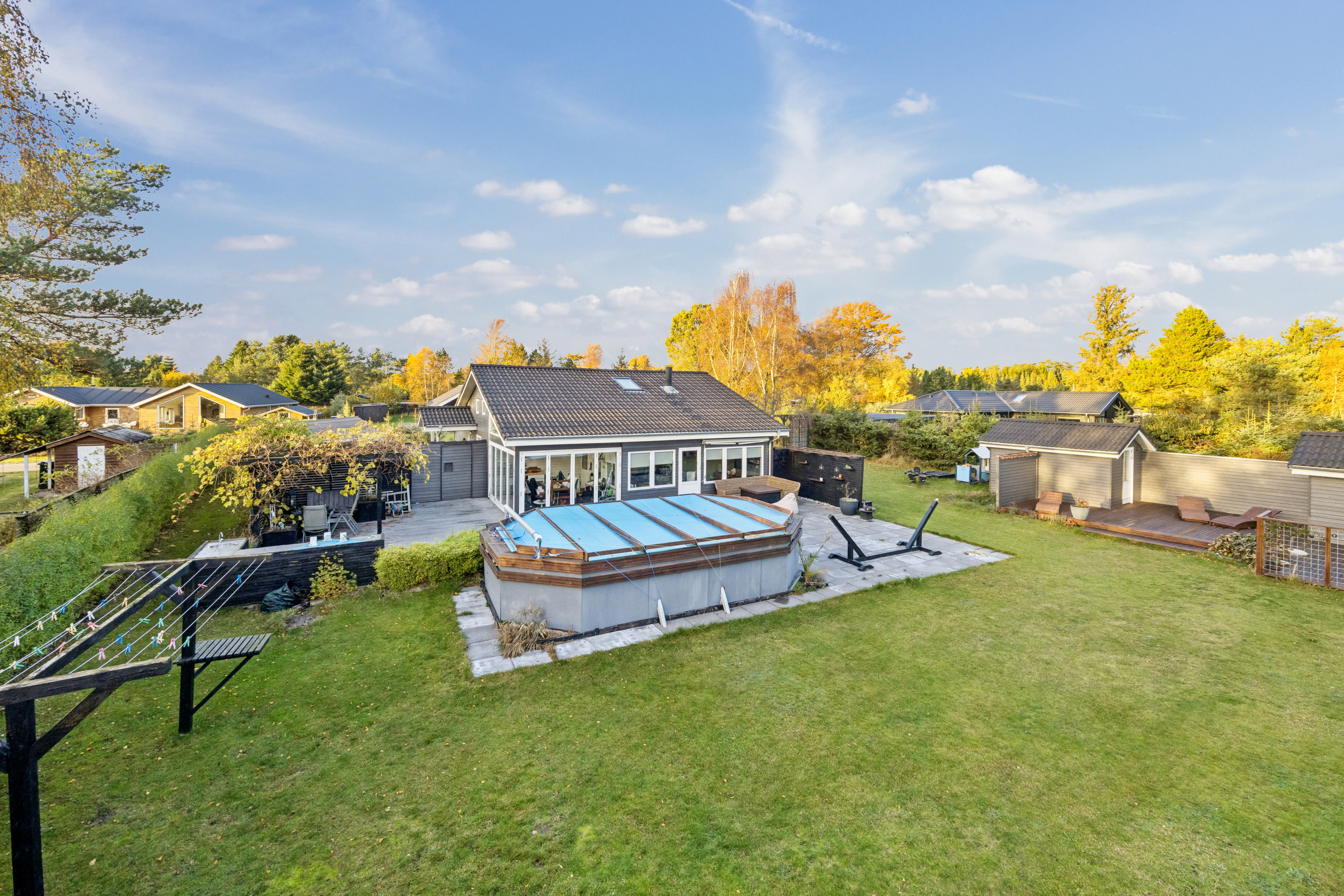 Fremhævet have billede i fuldskærmstilstand. Billede af Jupitervej 16, Gl Bisnap, 9370 Hals