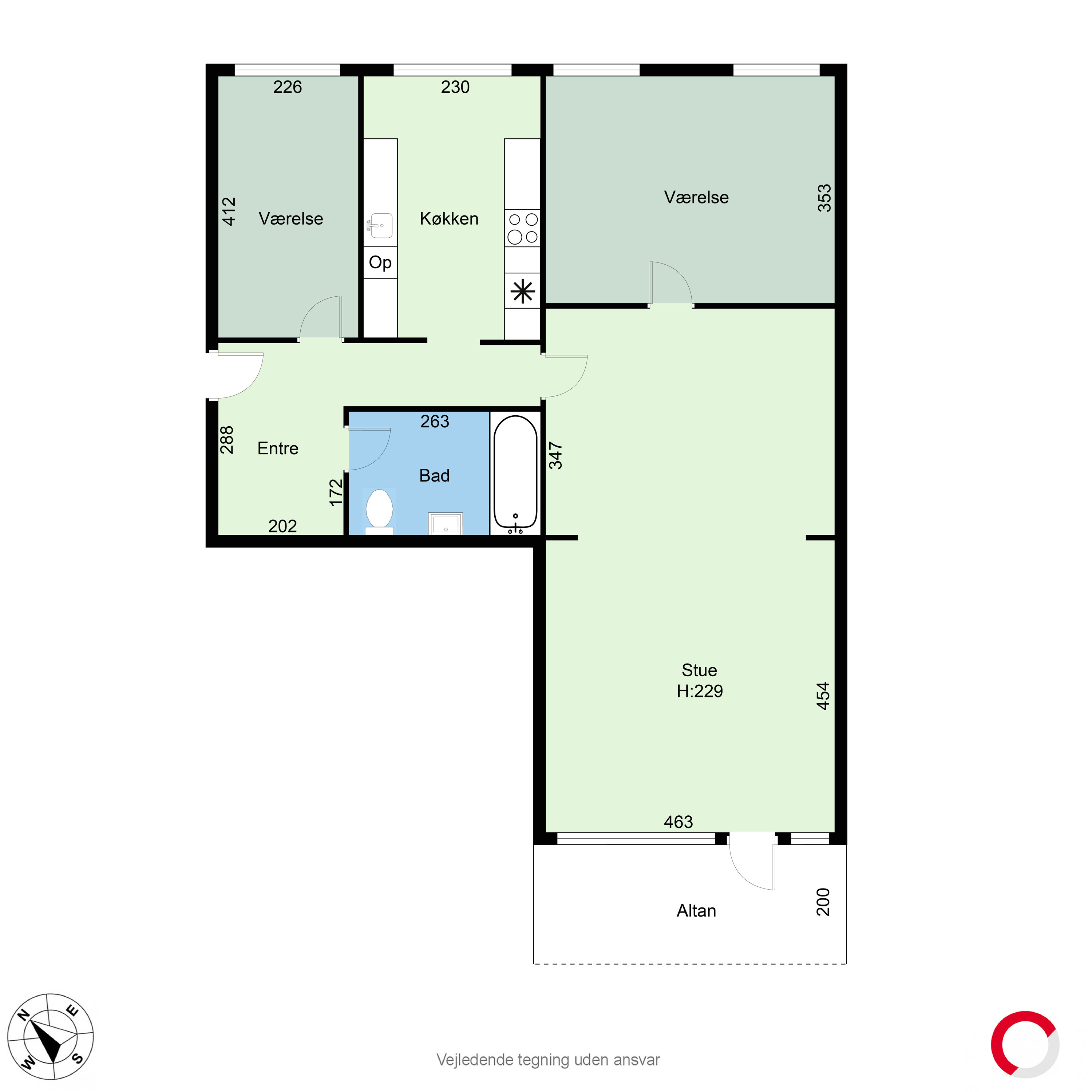 Plantegninger billede af Grøfthøjparken 154, 3. 4., 8260 Viby J