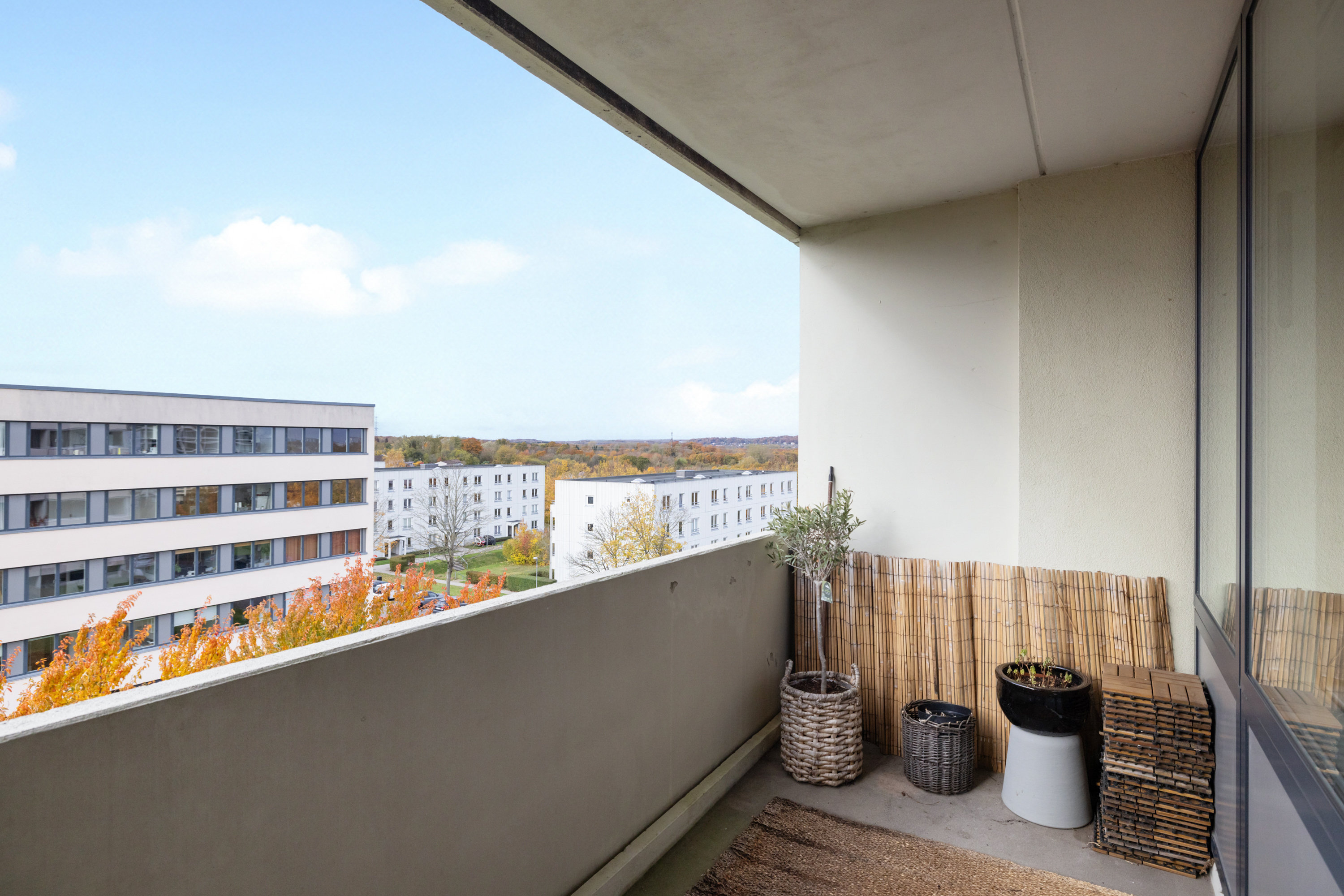 Fremhævet altan billede i fuldskærmstilstand. Billede af Grøfthøjparken 154, 3. 4., 8260 Viby J