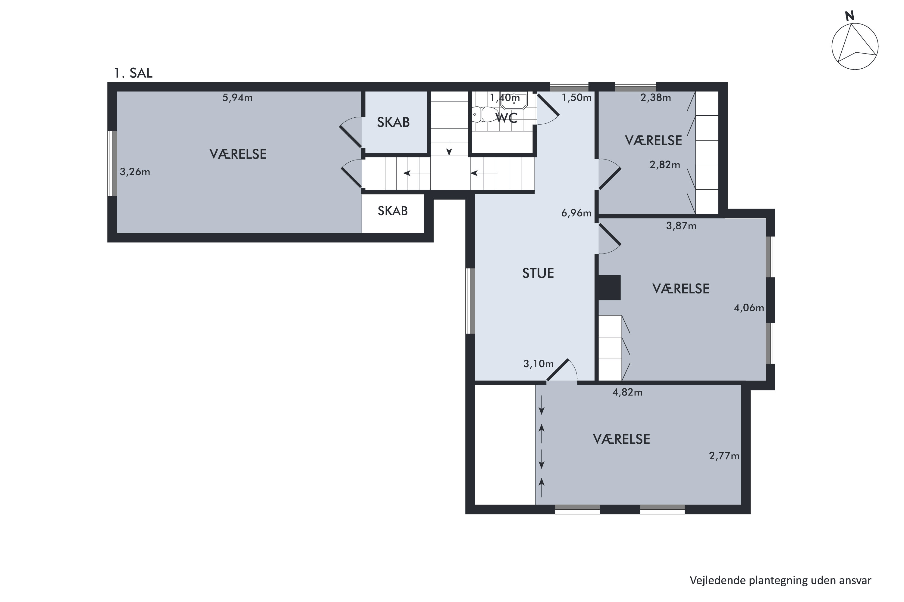 Plantegninger billede af Ribevej 46, Egebæk, 6760 Ribe