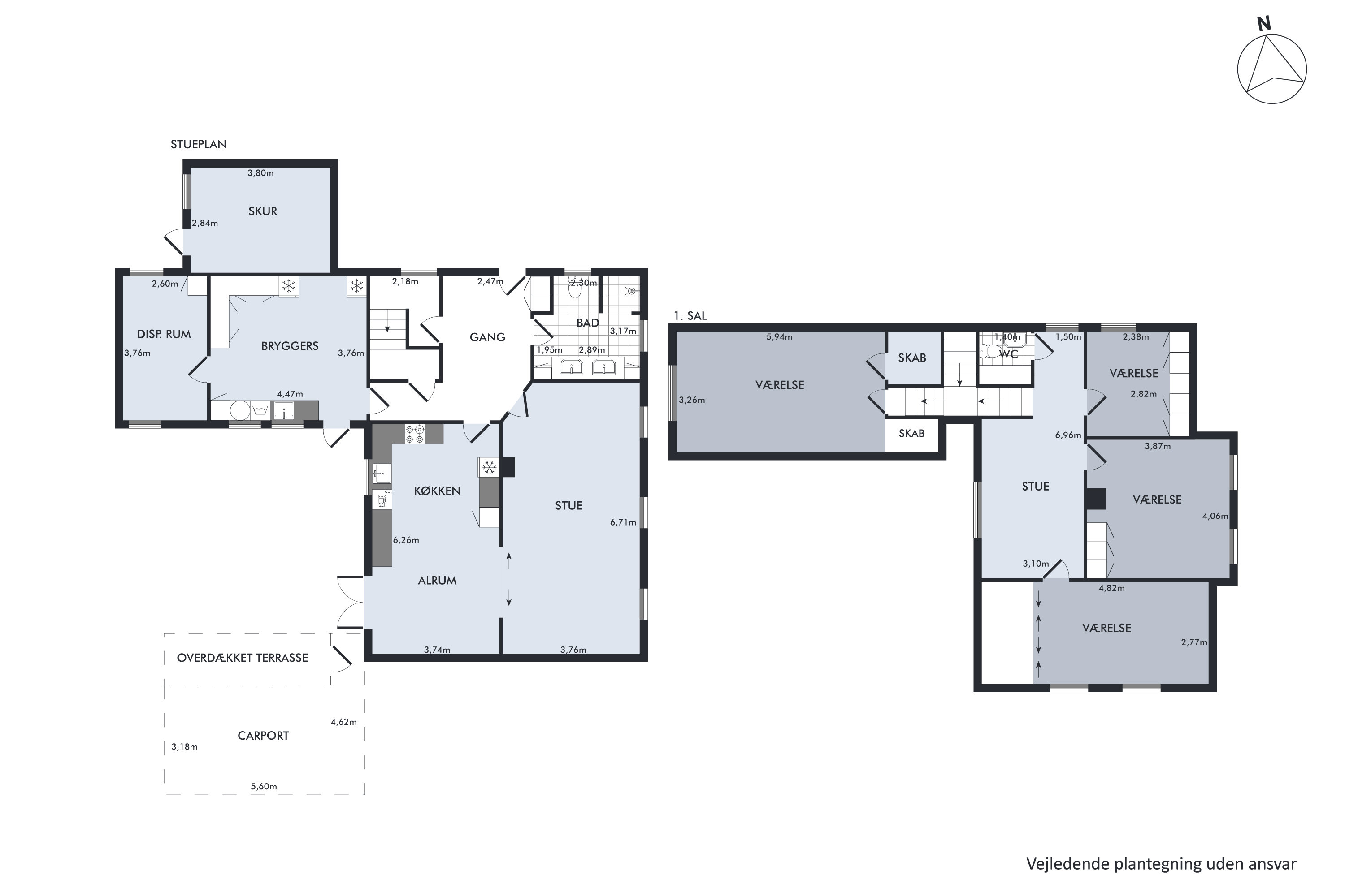Plantegninger billede af Ribevej 46, Egebæk, 6760 Ribe