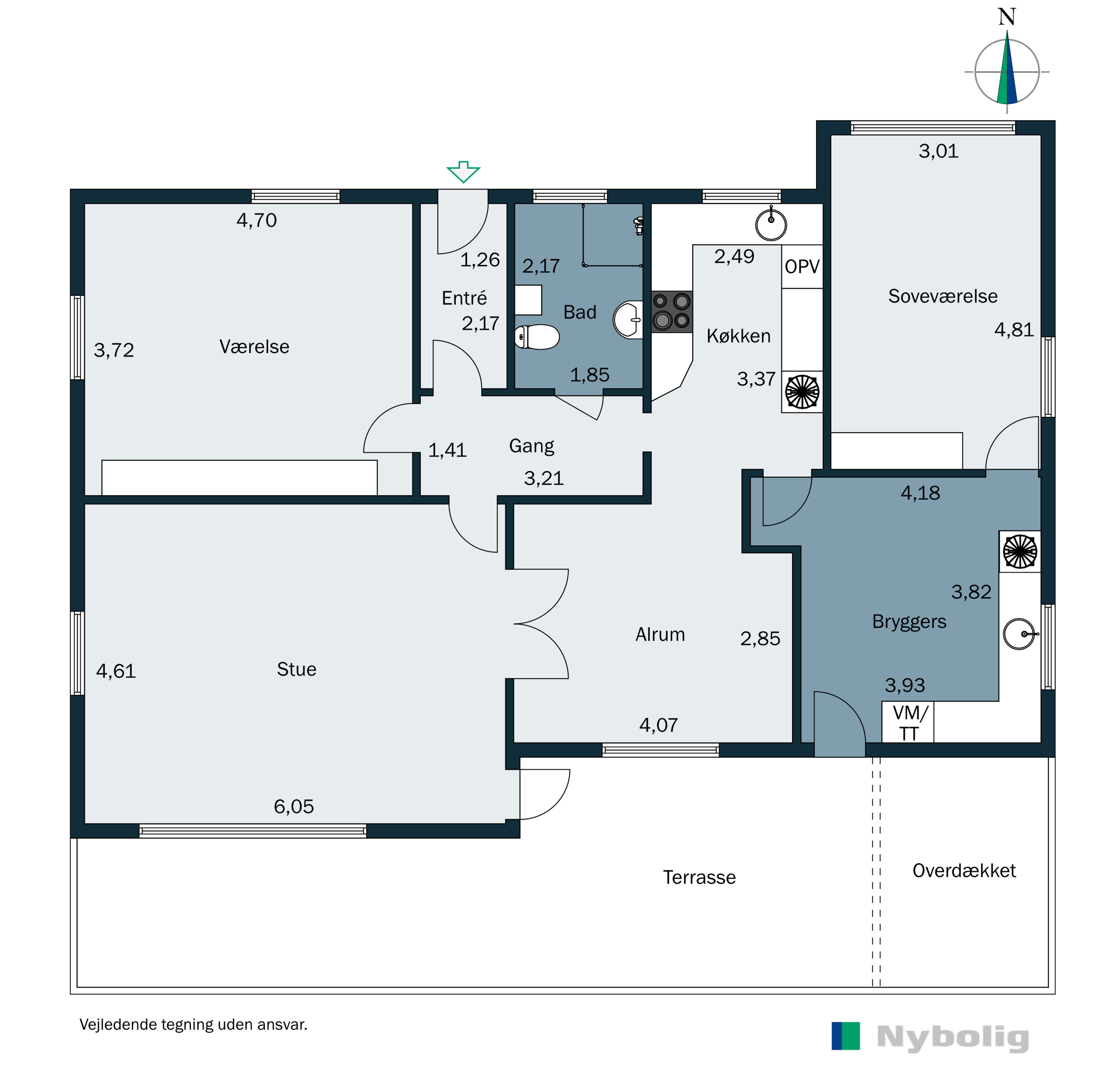 Plantegninger billede af Enghavevej 12, 6800 Varde