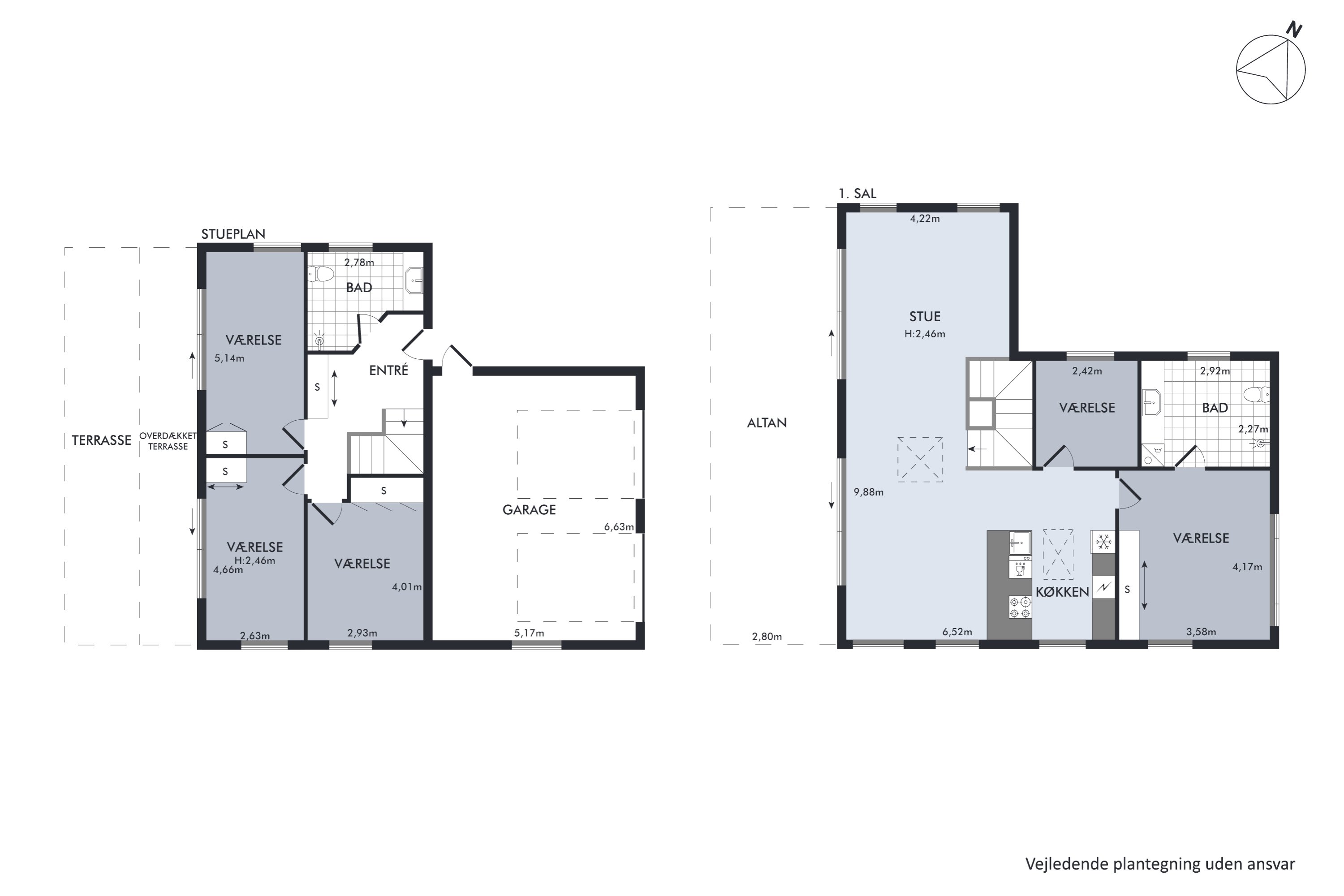 Plantegninger billede af Vorregårdsparken 5, Ugelbølle, 8410 Rønde