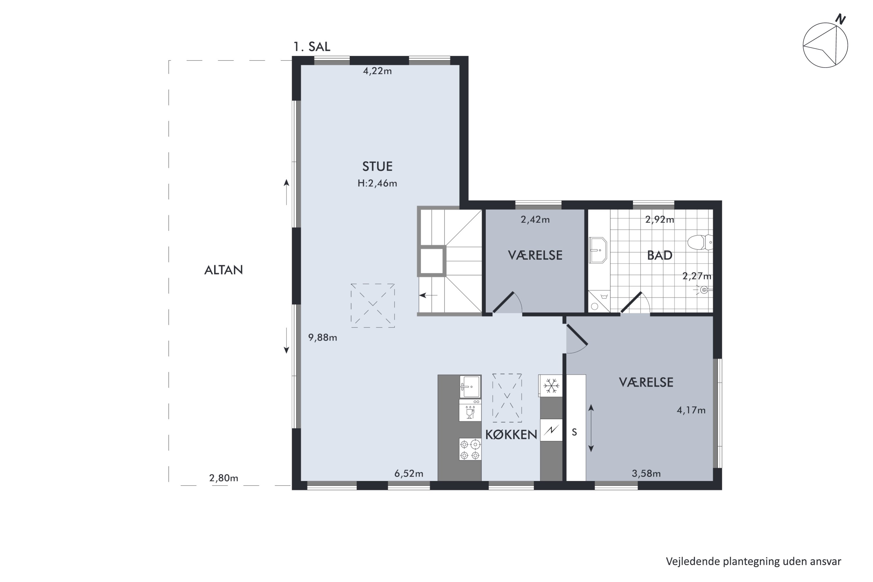 Plantegninger billede af Vorregårdsparken 5, Ugelbølle, 8410 Rønde
