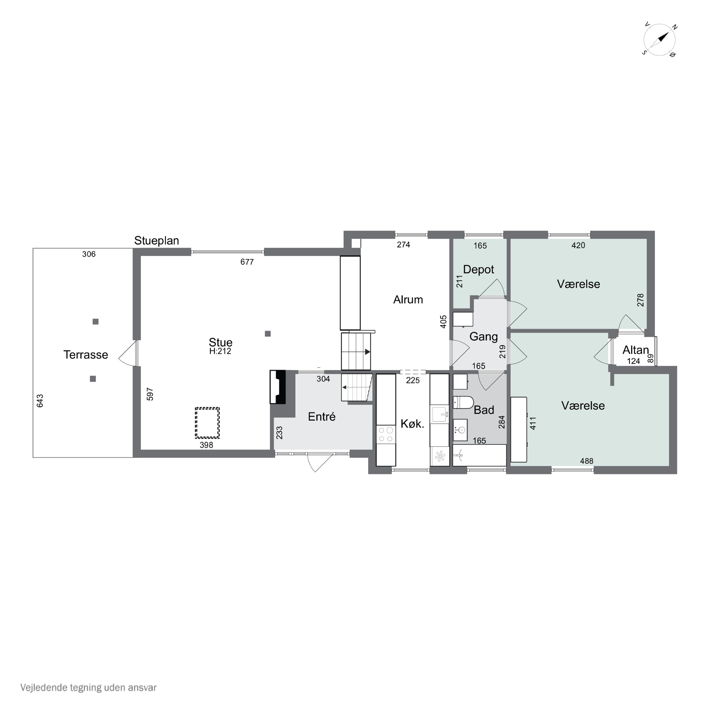 Plantegninger billede af Strandbakken 128, 4400 Kalundborg