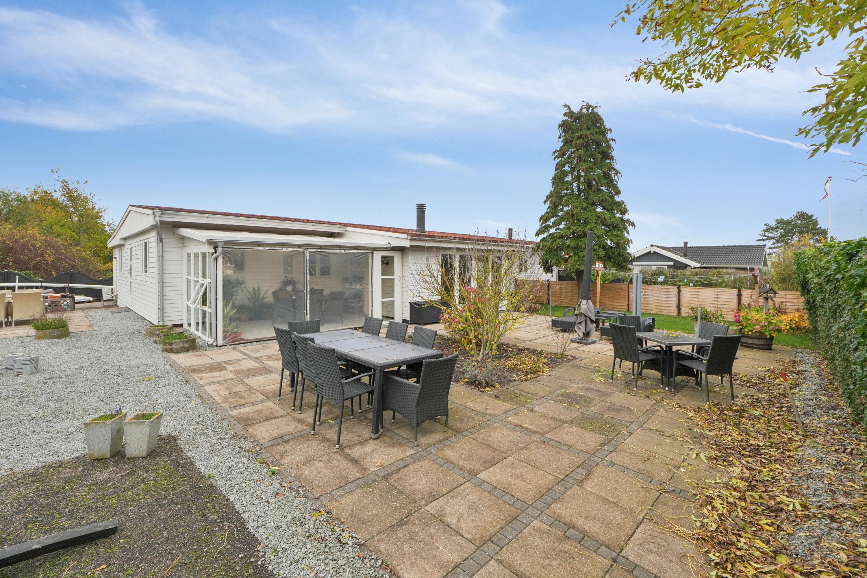 Fremhævet terrasse billede i fuldskærmstilstand. Billede af Sommerbyen 43, 5800 Nyborg