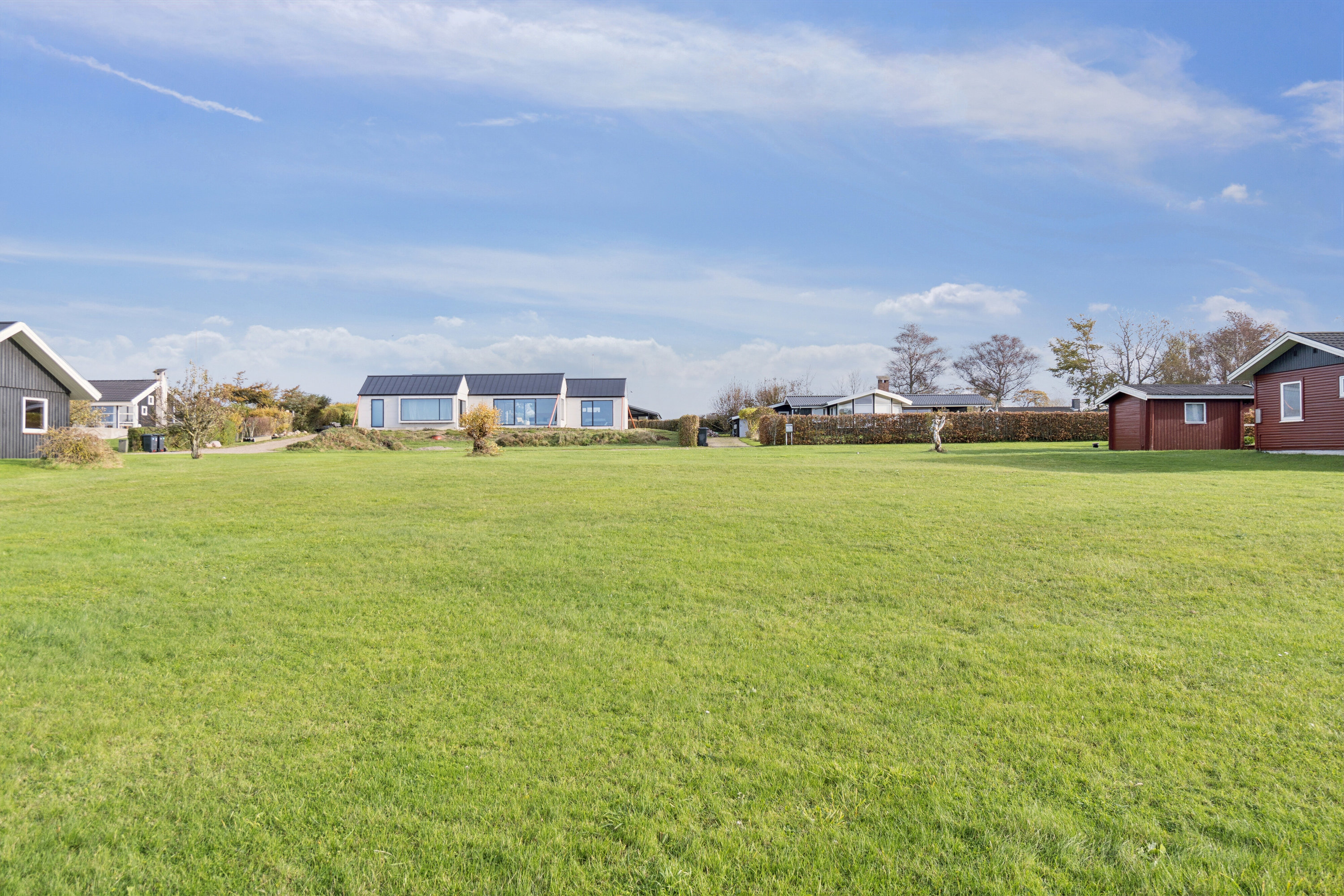 Fremhævet set fra haven billede i fuldskærmstilstand. Billede af Idunsvej 5, Drøsselbjerg, 4200 Slagelse