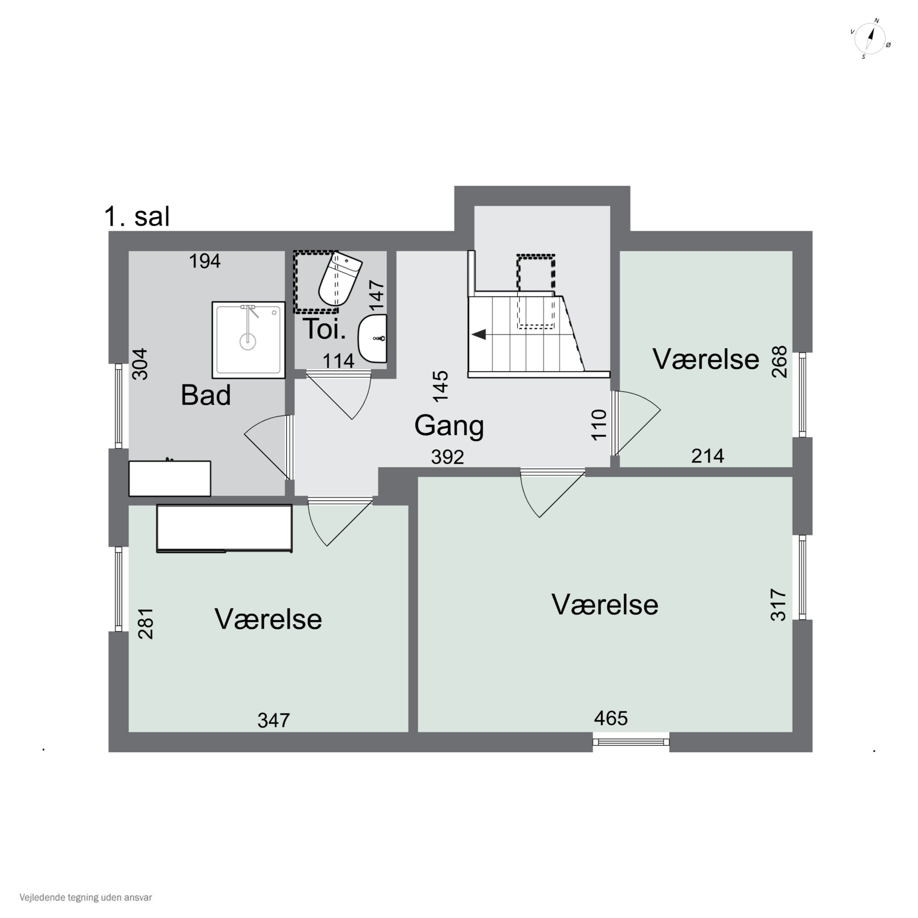 Plantegninger billede af Rosenkildevej 23, 4200 Slagelse