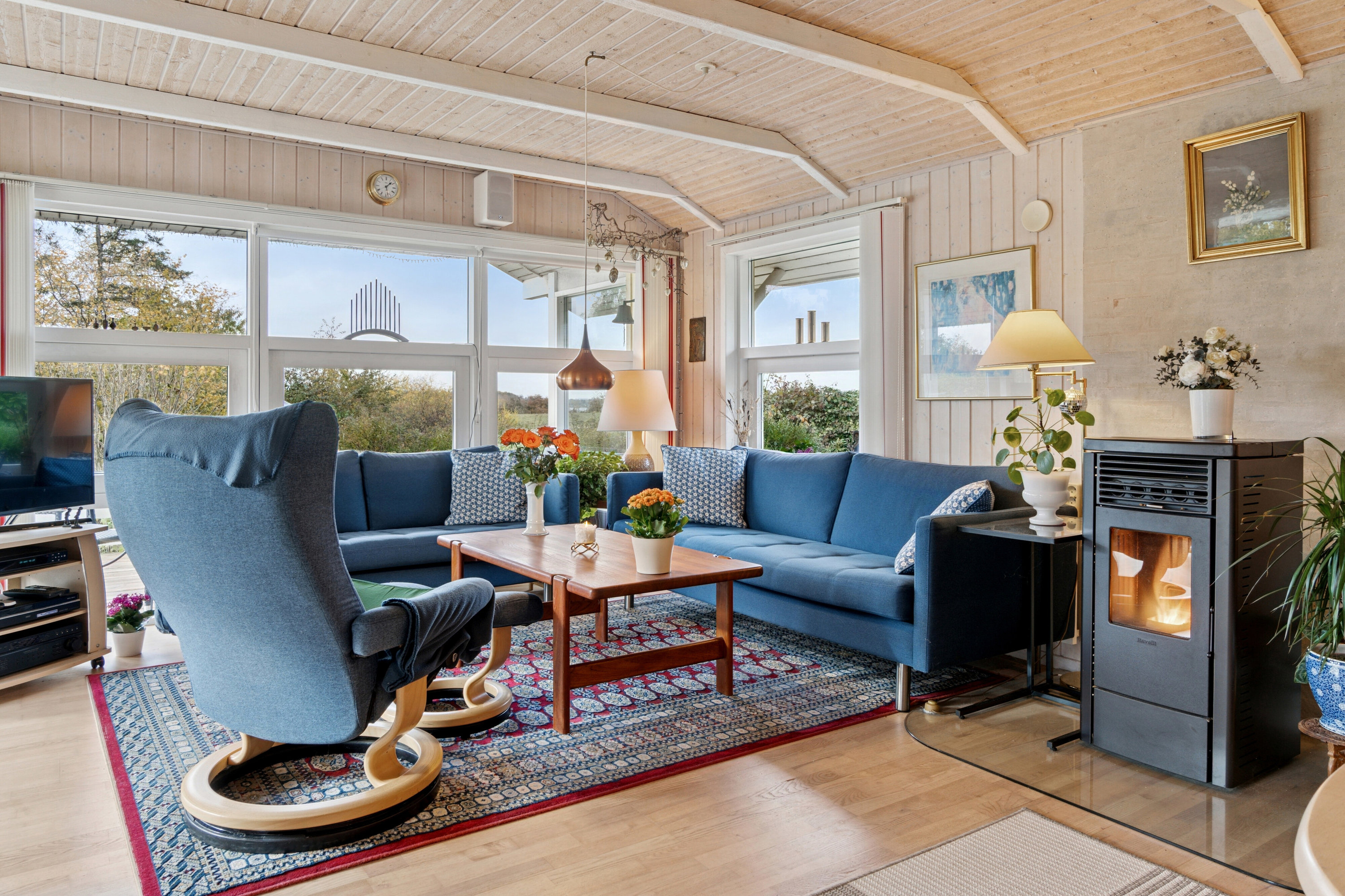 Fremhævet stue billede i fuldskærmstilstand. Billede af Lindevænget 20, Vellerup, 4050 Skibby