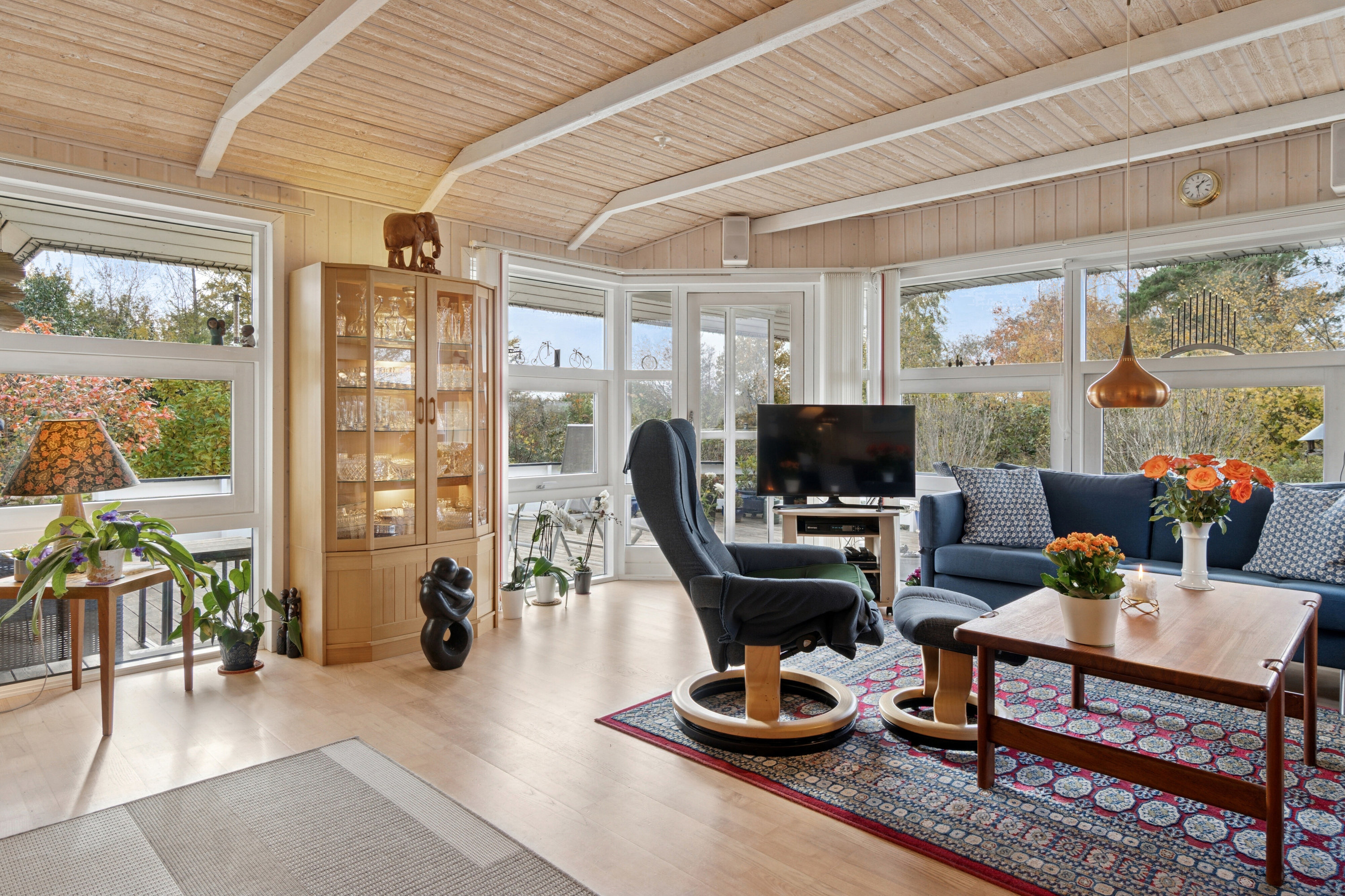 Fremhævet stue billede i fuldskærmstilstand. Billede af Lindevænget 20, Vellerup, 4050 Skibby