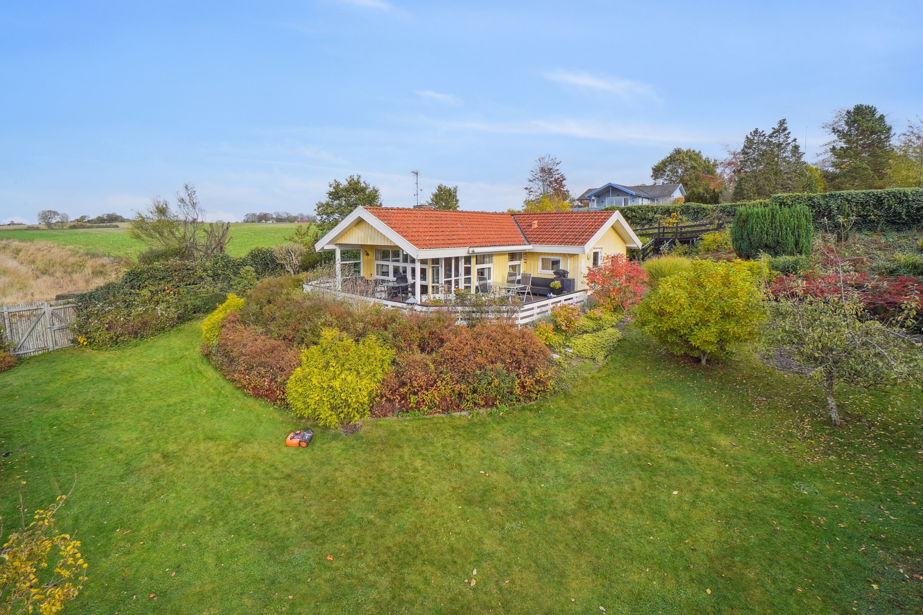 Miniaturebillede 1: luftfoto. Billede af Lindevænget 20, Vellerup, 4050 Skibby