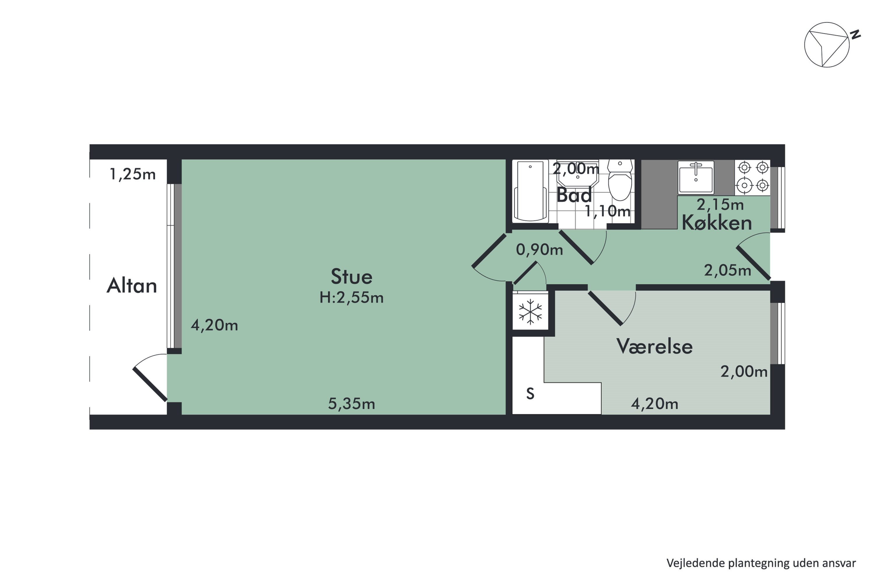 Plantegninger billede af Gertrud Rasks Vej 21, st.., 9210 Aalborg SØ